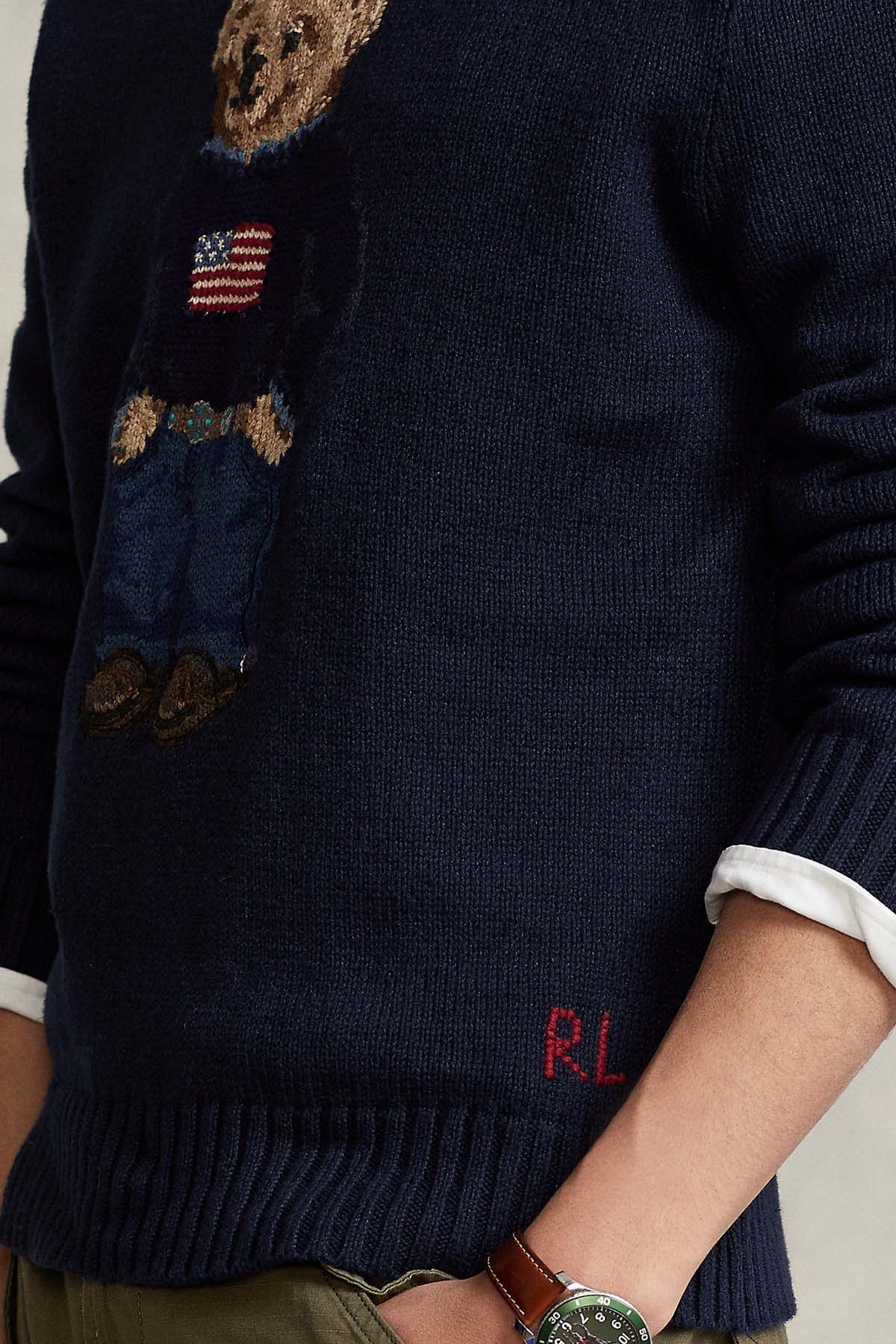 Polo Ralph Lauren Polo Bear Ketenli Örgü Triko-Libas Trendy Fashion Store