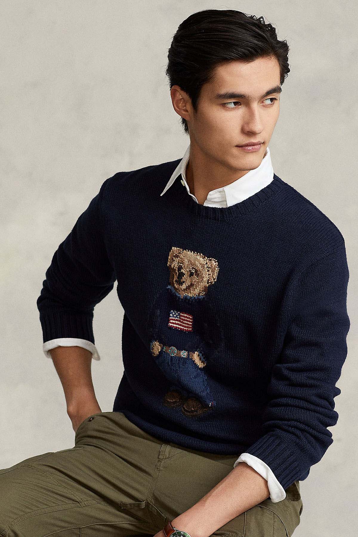 Polo Ralph Lauren Polo Bear Ketenli Örgü Triko-Libas Trendy Fashion Store