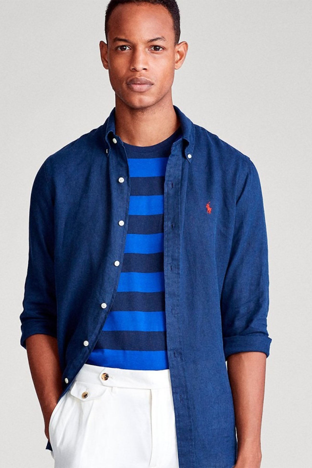 Polo Ralph Lauren Custom Fit Keten Gömlek-Libas Trendy Fashion Store