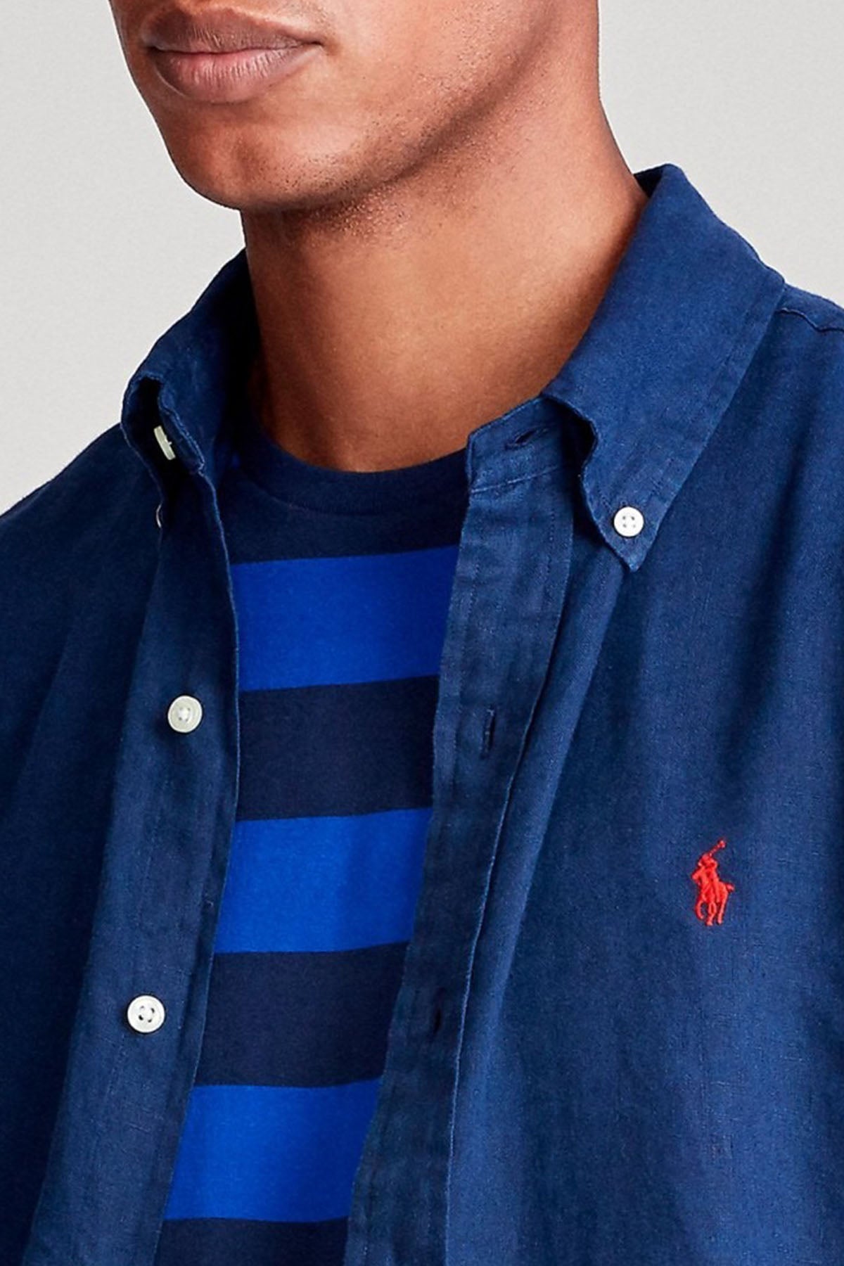 Polo Ralph Lauren Custom Fit Keten Gömlek-Libas Trendy Fashion Store