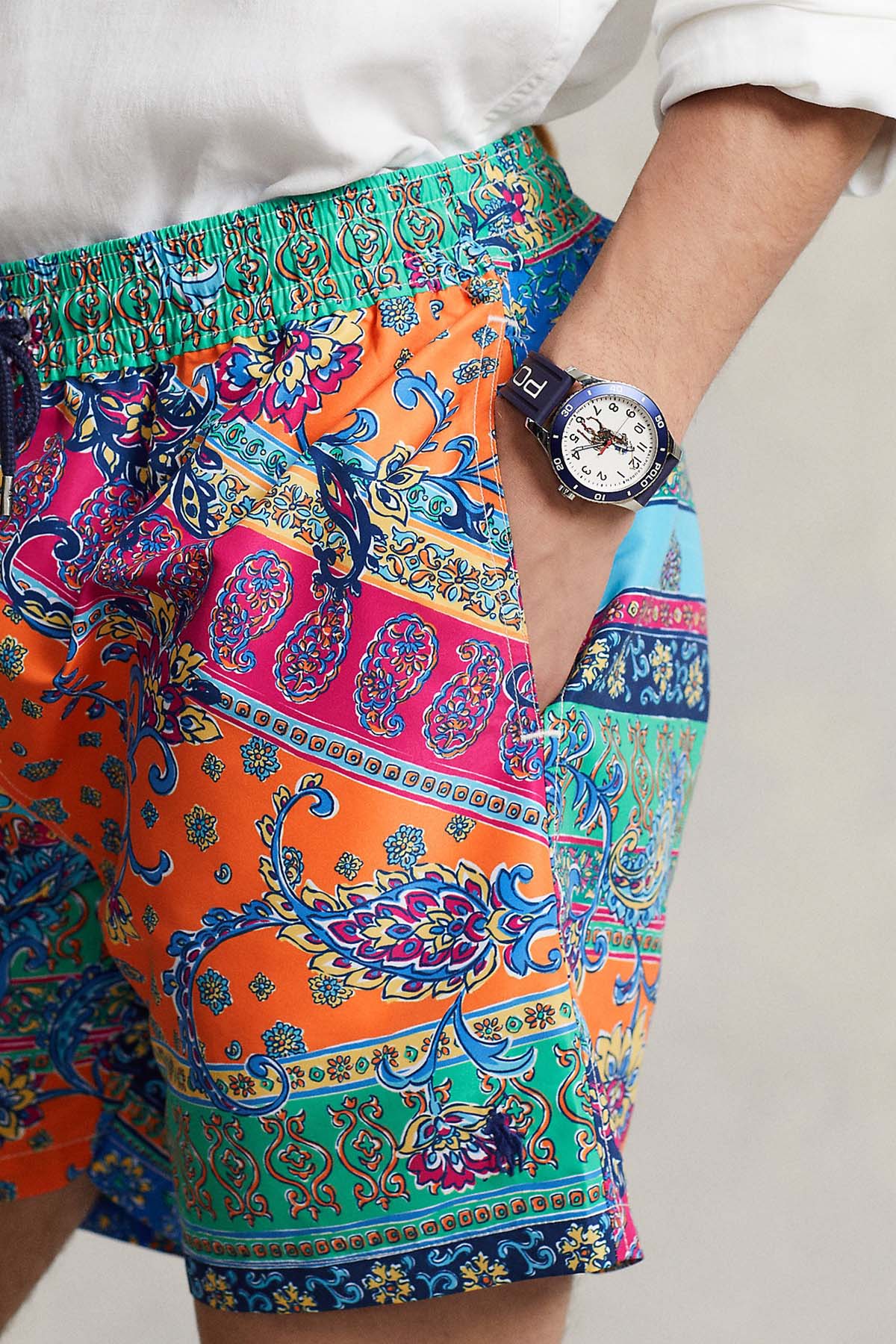 Polo Ralph Lauren Classic Fit Desenli Şort Mayo-Libas Trendy Fashion Store