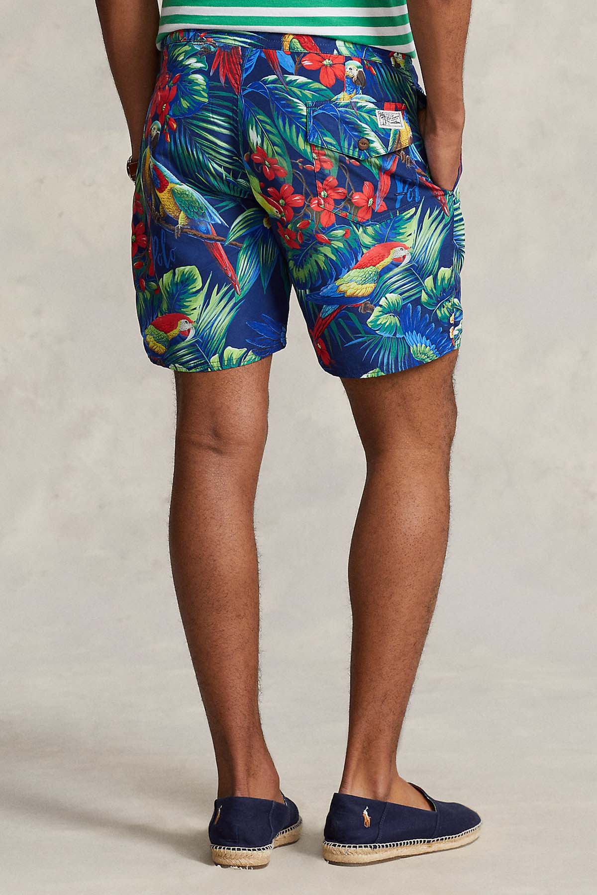 Polo Ralph Lauren Beli Lastikli Egzotik Desenli Şort Mayo-Libas Trendy Fashion Store