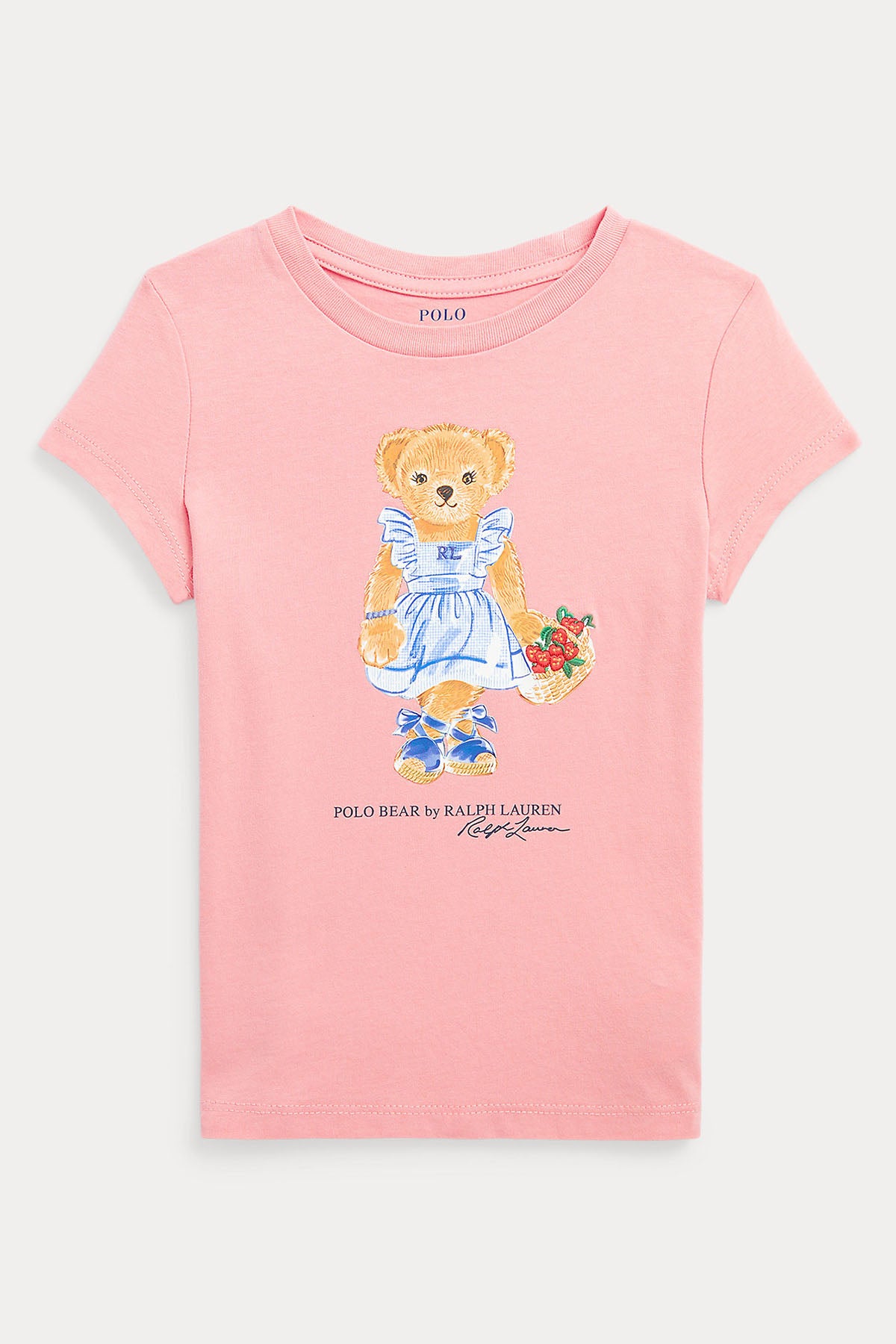 Polo Ralph Lauren Kids 5-6 Yaş Kız Çocuk Polo Bear T-shirt-Libas Trendy Fashion Store