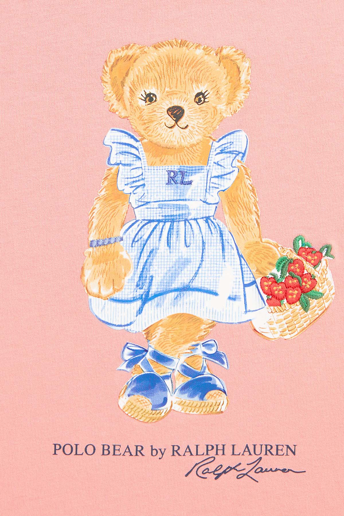 Polo Ralph Lauren Kids 2-4 Yaş Kız Çocuk Polo Bear T-shirt-Libas Trendy Fashion Store