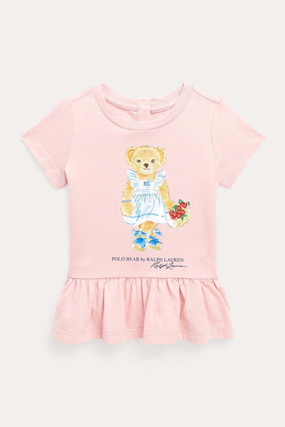 Polo Ralph Lauren Kids 9-18 Aylık Kız Bebek Polo Bear T-shirt-Libas Trendy Fashion Store