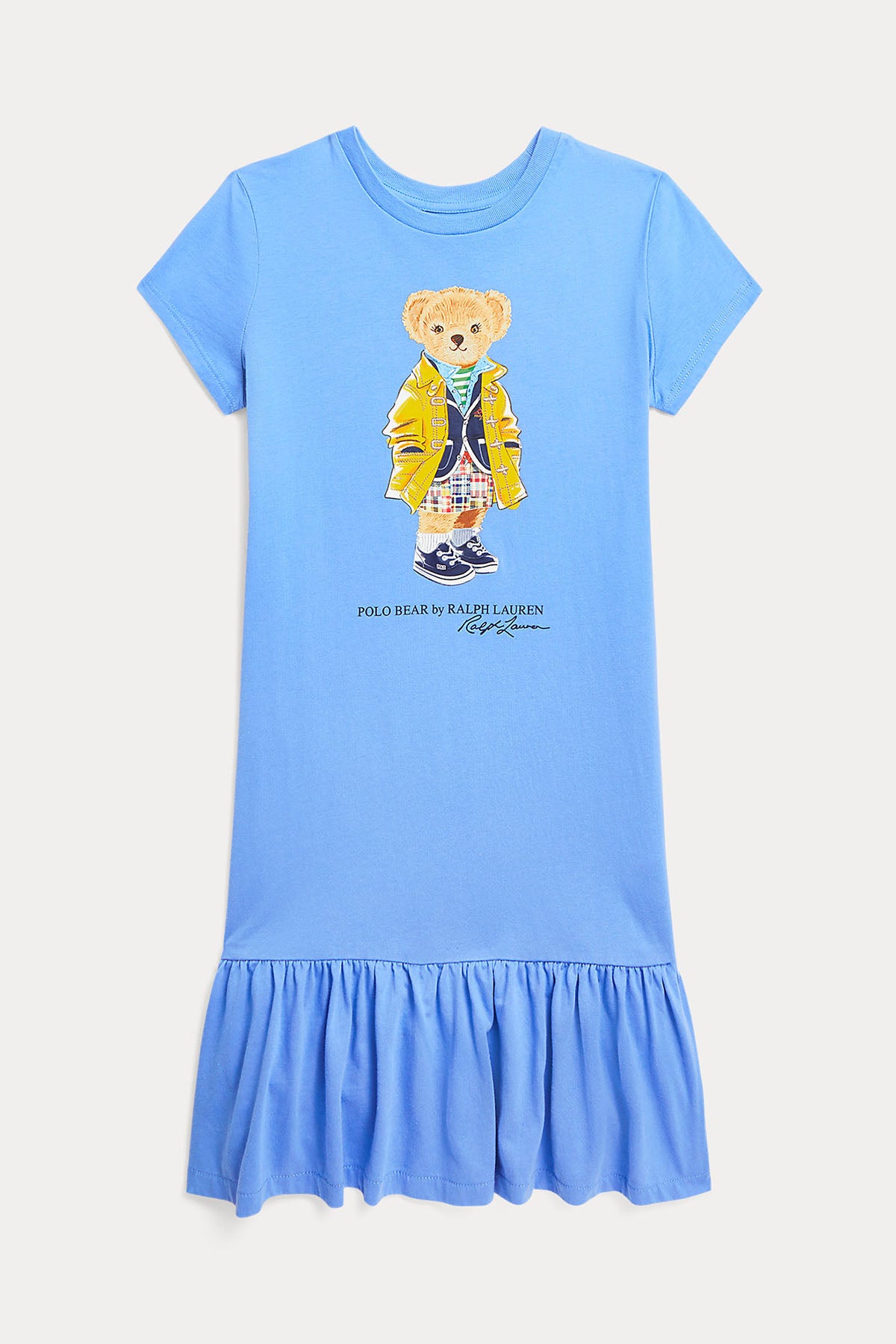 Polo Ralph Lauren Kids 5-6 Yaş Kız Çocuk Polo Bear Elbise-Libas Trendy Fashion Store
