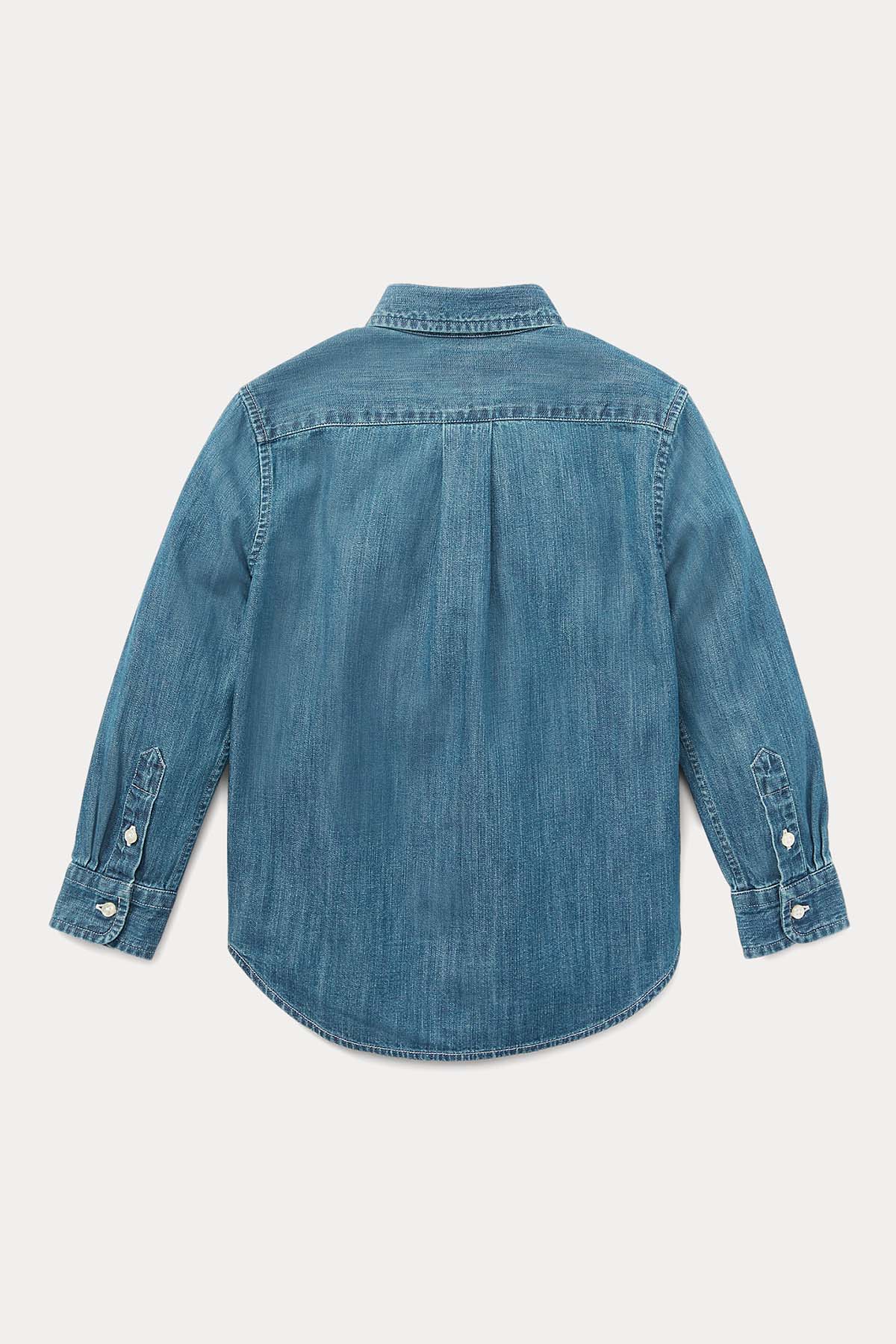 Polo Ralph Lauren Kids 5-7 Yaş Erkek Çocuk Denim Gömlek-Libas Trendy Fashion Store