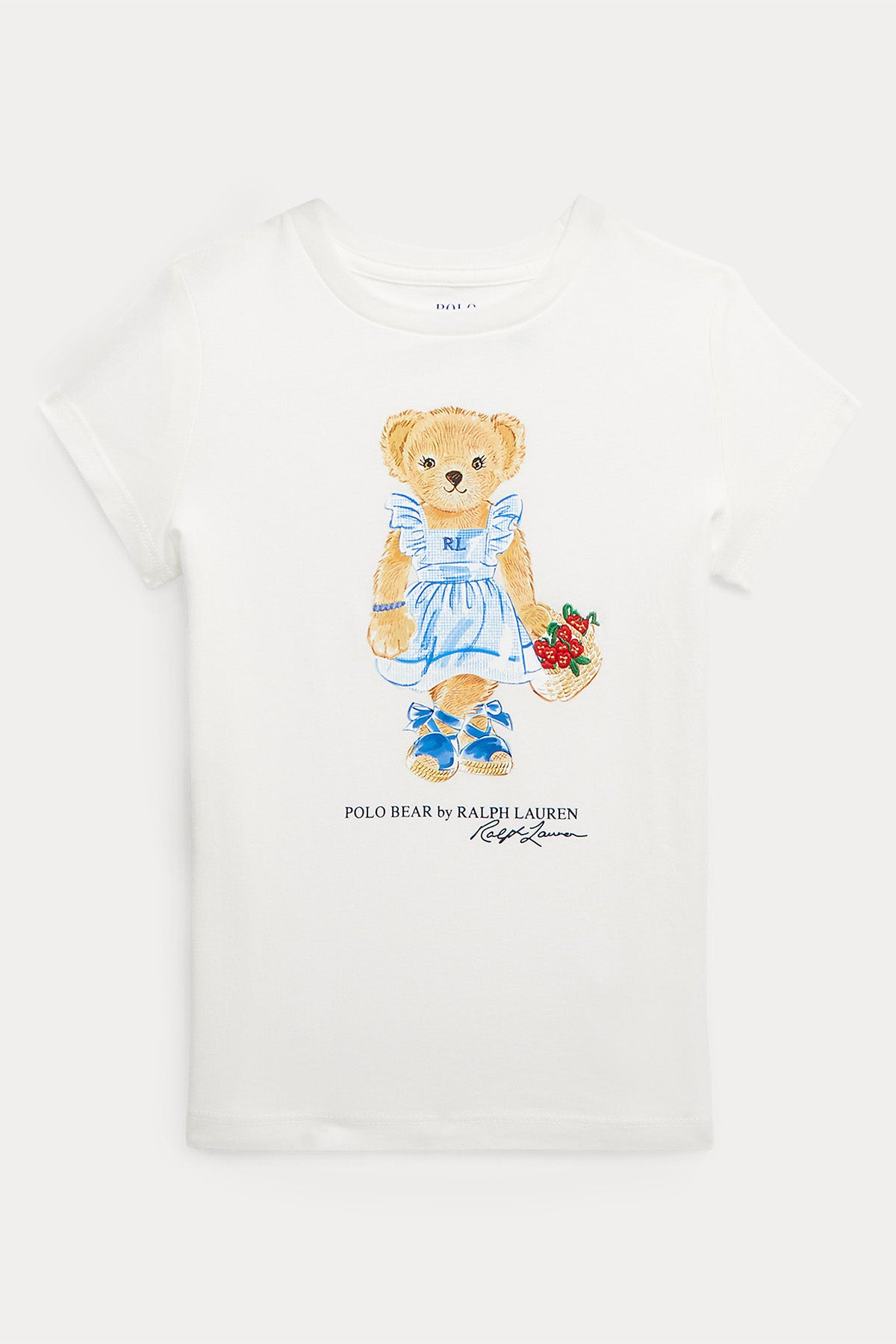 Polo Ralph Lauren Kids 5-6 Yaş Kız Çocuk Polo Bear T-shirt-Libas Trendy Fashion Store