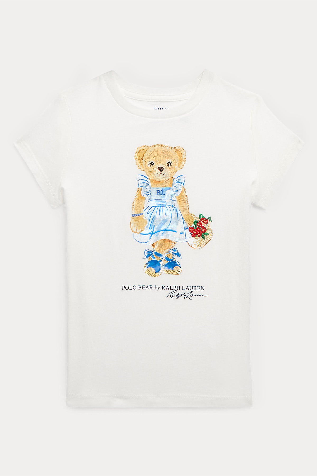 Polo Ralph Lauren Kids 2-4 Yaş Kız Çocuk Polo Bear T-shirt-Libas Trendy Fashion Store