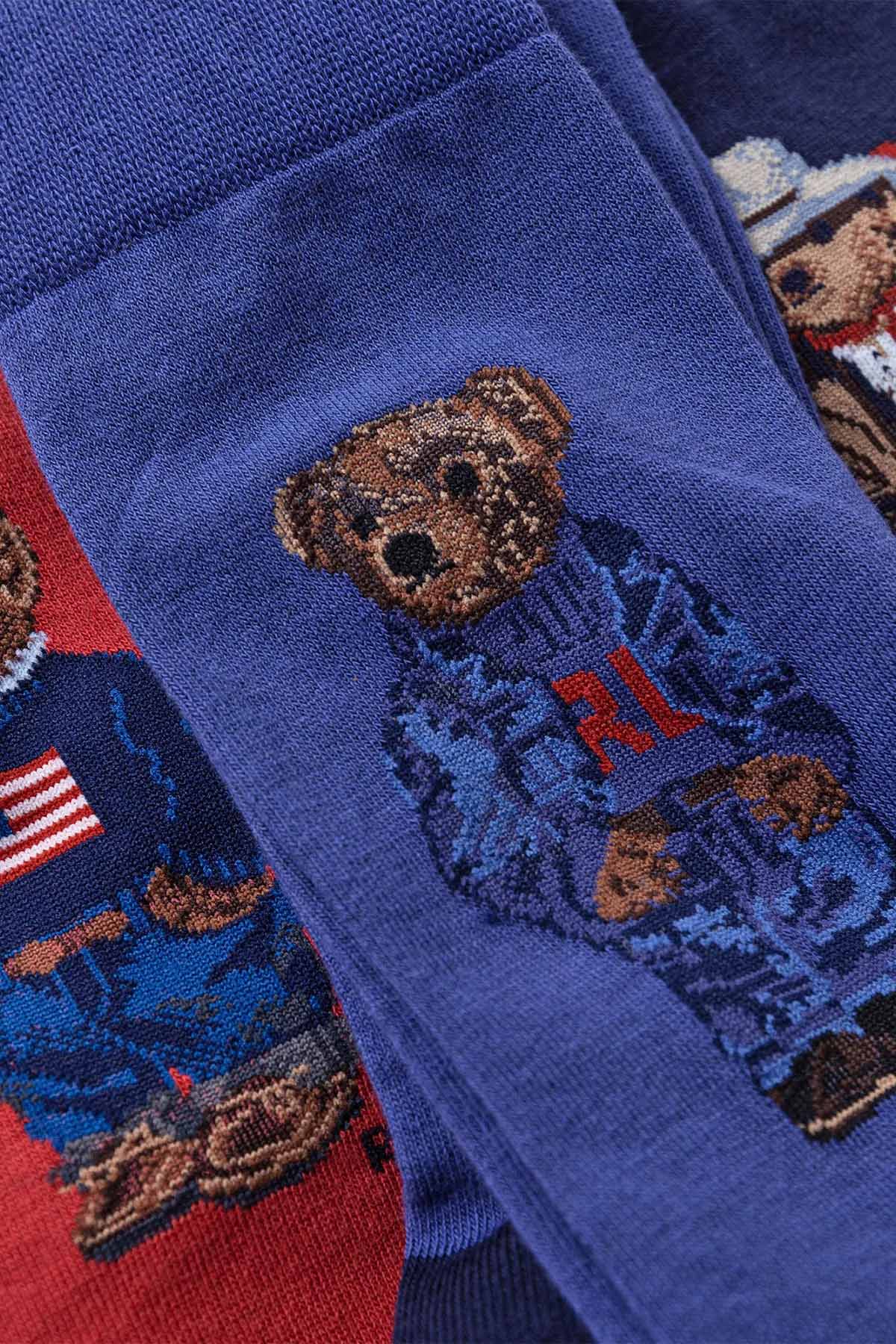 Polo Ralph Lauren 3'lü Paket Polo Bear Çorap-Libas Trendy Fashion Store