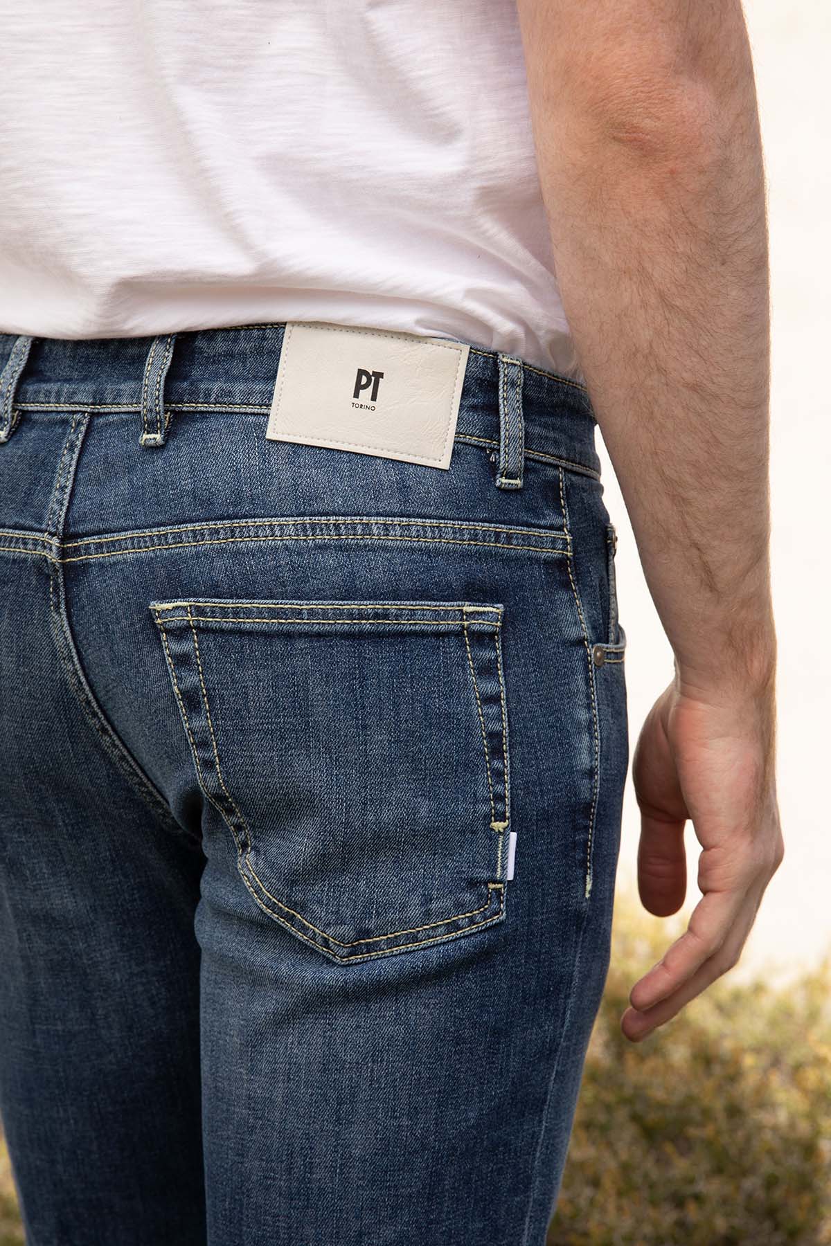 Pantaloni Torino Reggae Fit Yıkamalı Streç Jeans-Libas Trendy Fashion Store