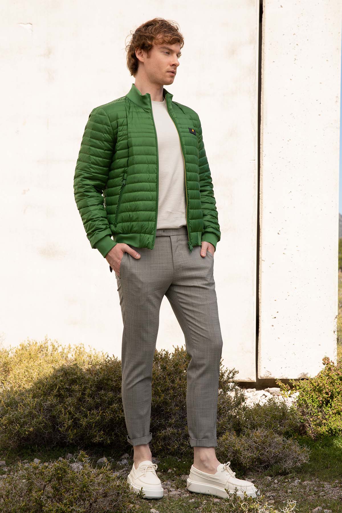 Pantaloni Torino Dieci Fit Ekoseli Yandan Cepli Streç Pantolon-Libas Trendy Fashion Store