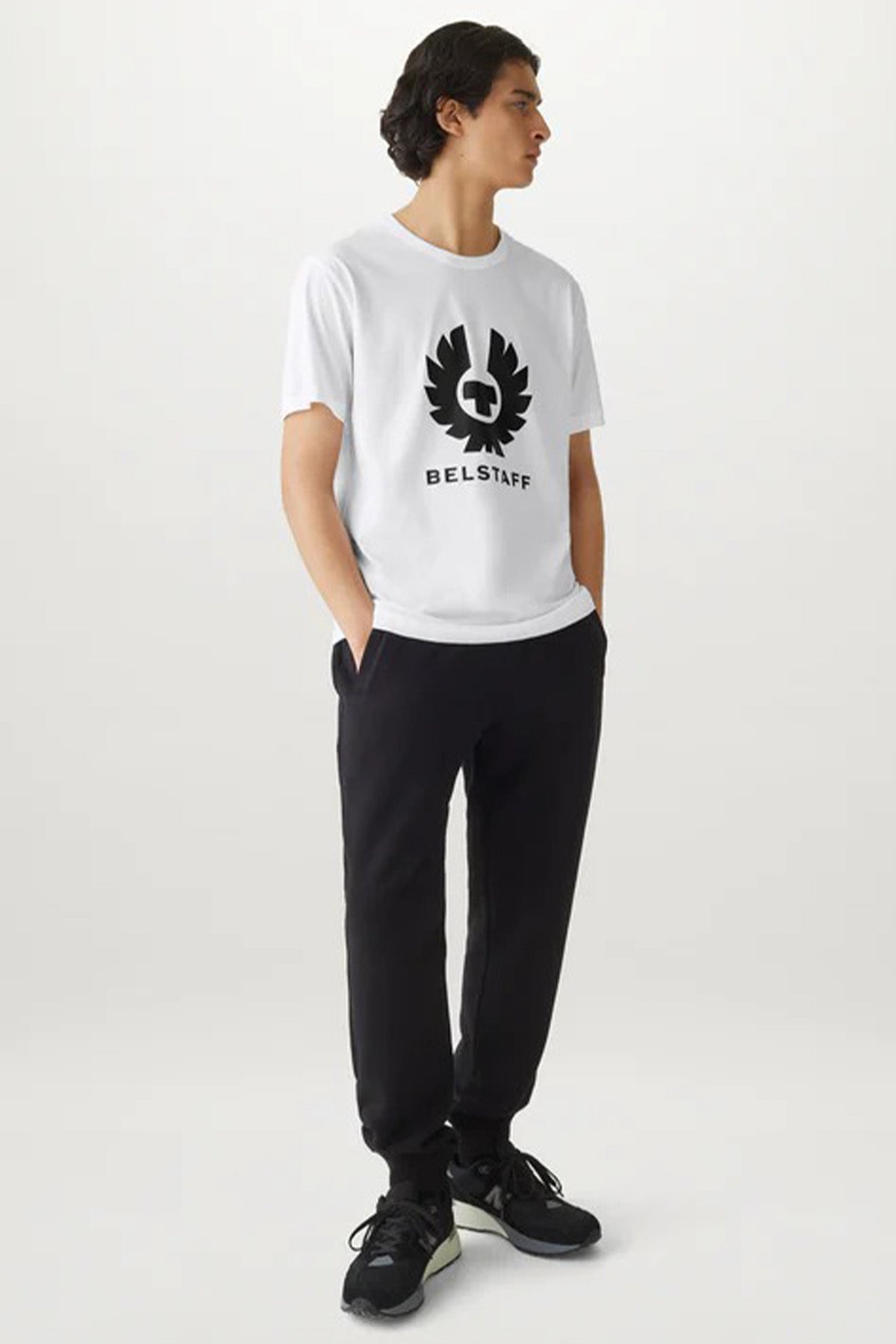 Belstaff Phoenix Yuvarlak Yaka Logolu T-shirt-Libas Trendy Fashion Store