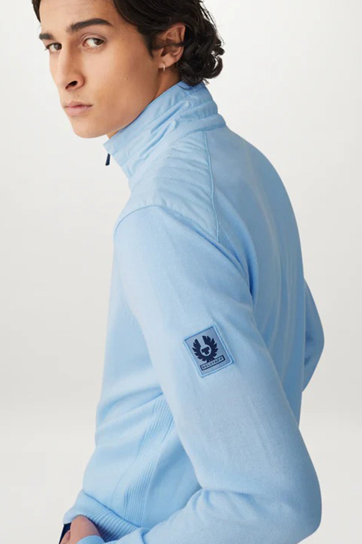Belstaff Kelby Dik Yaka Örgü Yün Fermuarlı Ceket-Libas Trendy Fashion Store