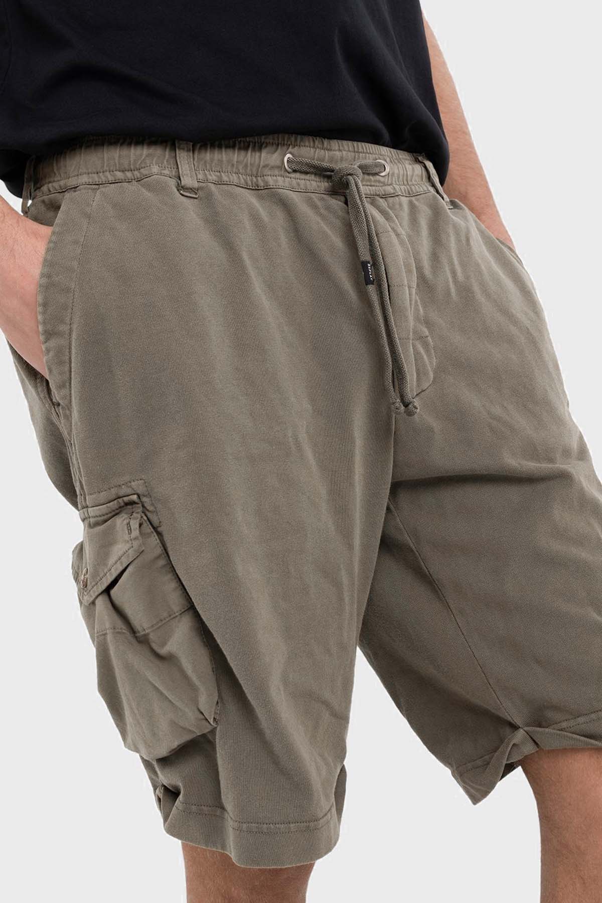 Replay Beli Lastikli Kargo Cepli Şort-Libas Trendy Fashion Store