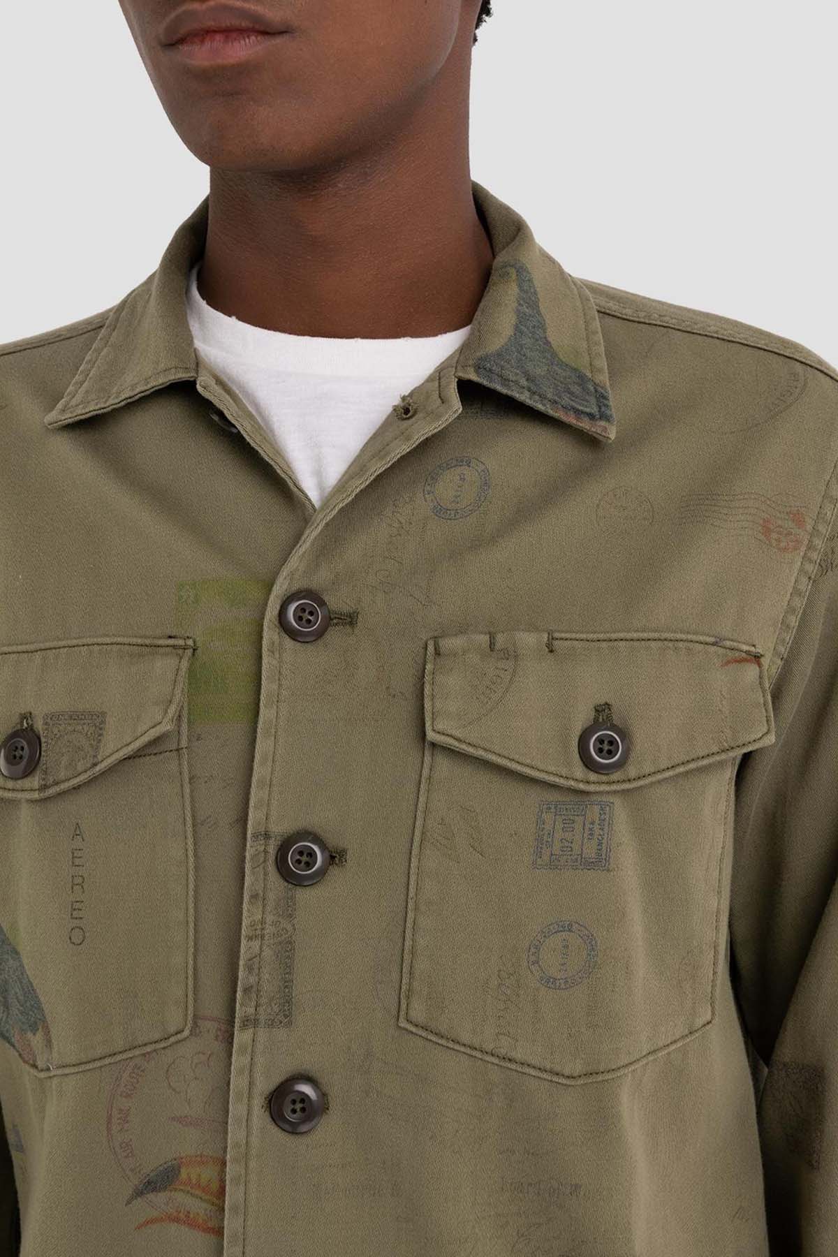 Replay Cep Detaylı Baskılı Gömlek Ceket-Libas Trendy Fashion Store