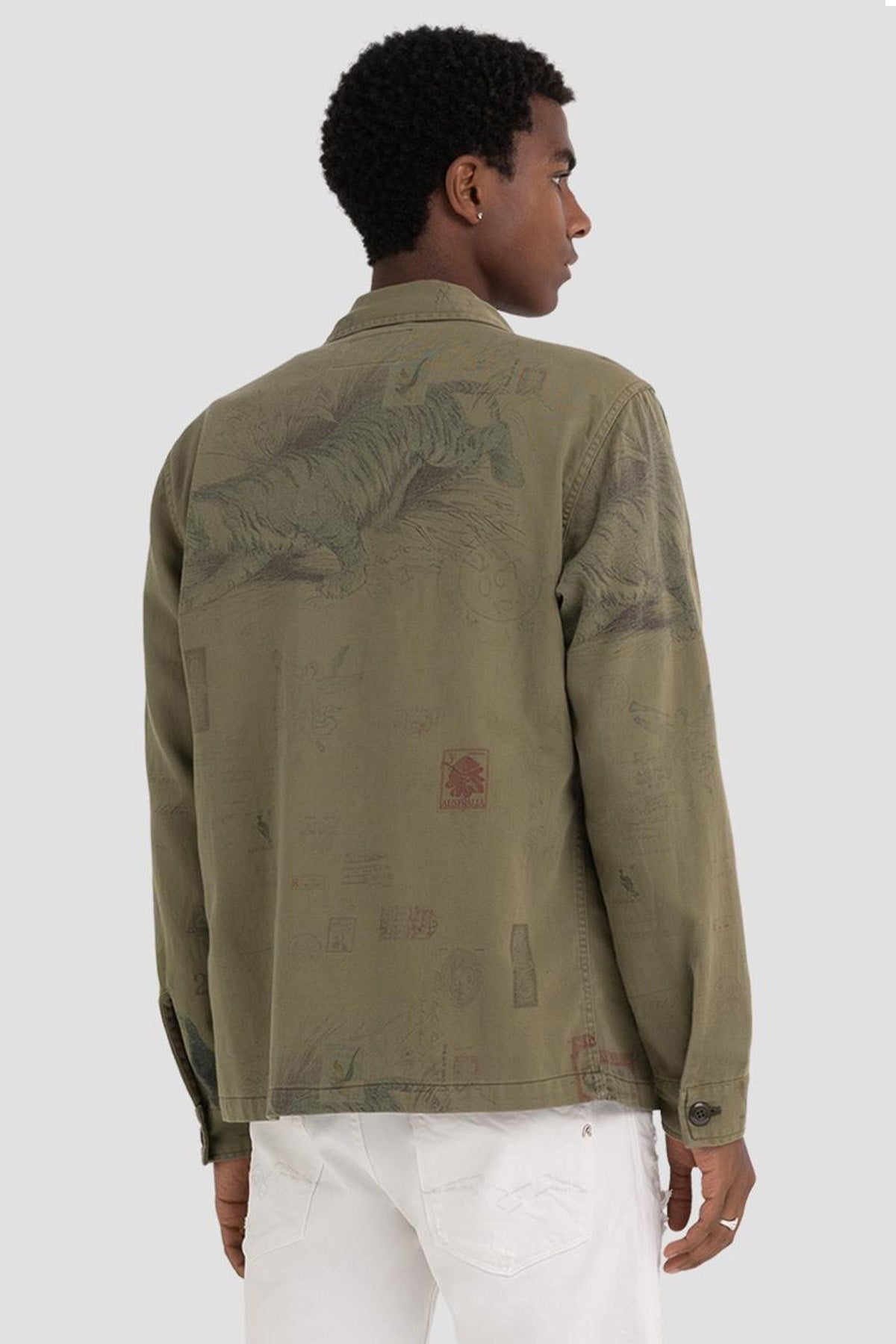 Replay Cep Detaylı Baskılı Gömlek Ceket-Libas Trendy Fashion Store