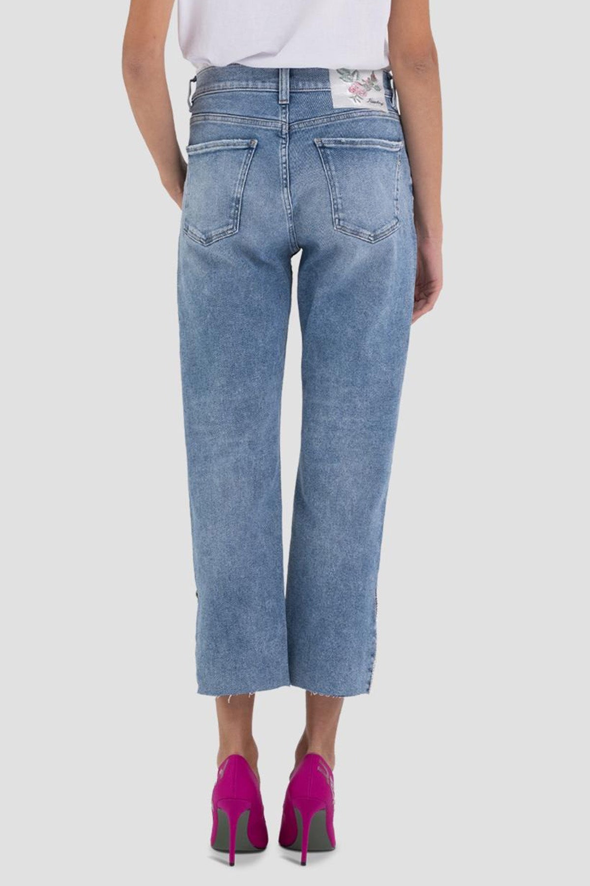 Replay Maijke Cropped Straight Fit Yüksek Bel Jeans-Libas Trendy Fashion Store