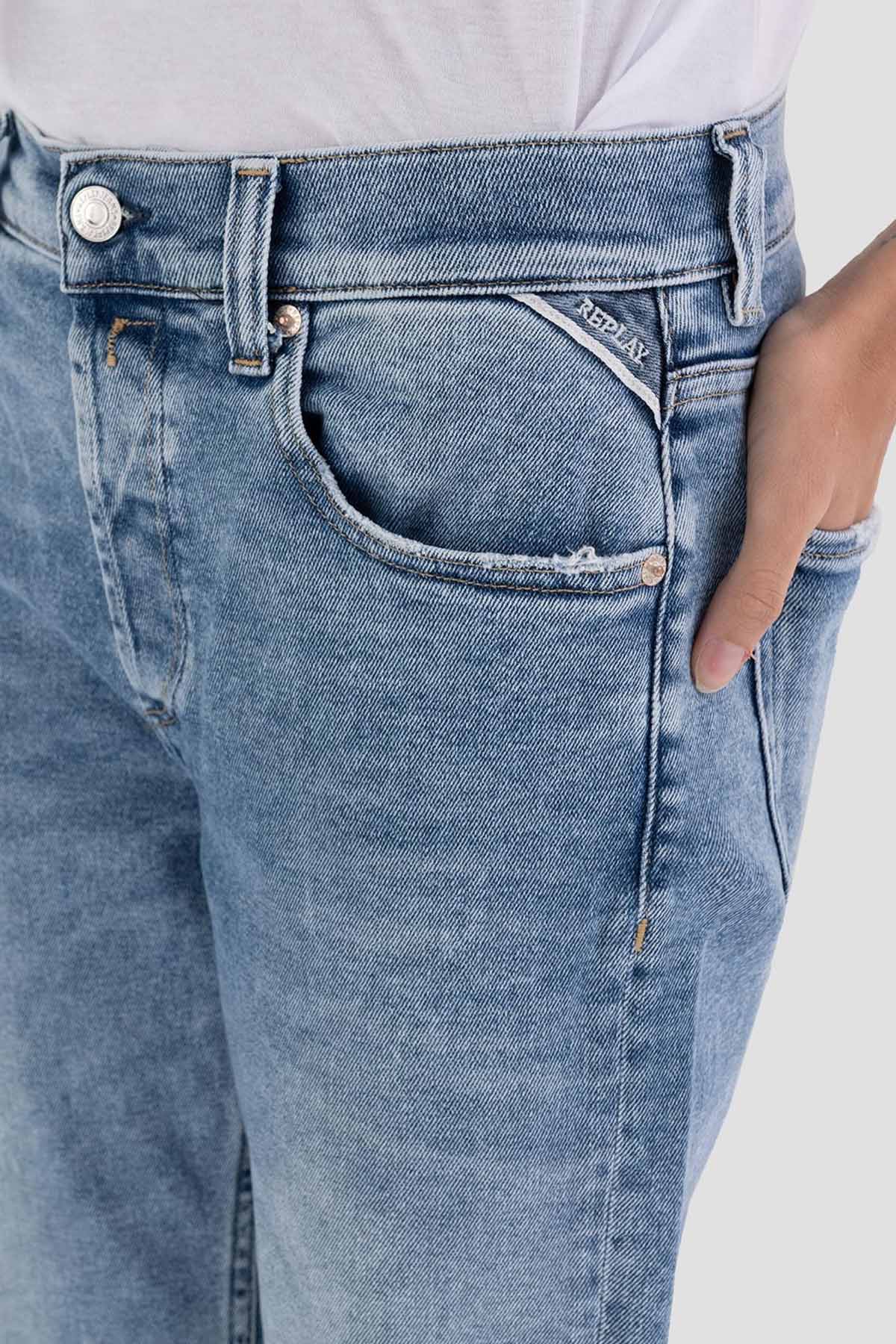 Replay Maijke Cropped Straight Fit Yüksek Bel Jeans-Libas Trendy Fashion Store