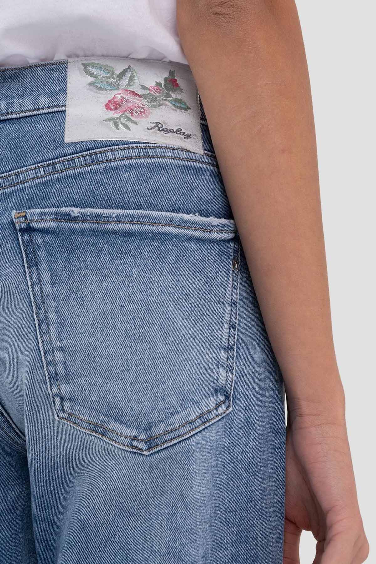 Replay Maijke Cropped Straight Fit Yüksek Bel Jeans-Libas Trendy Fashion Store