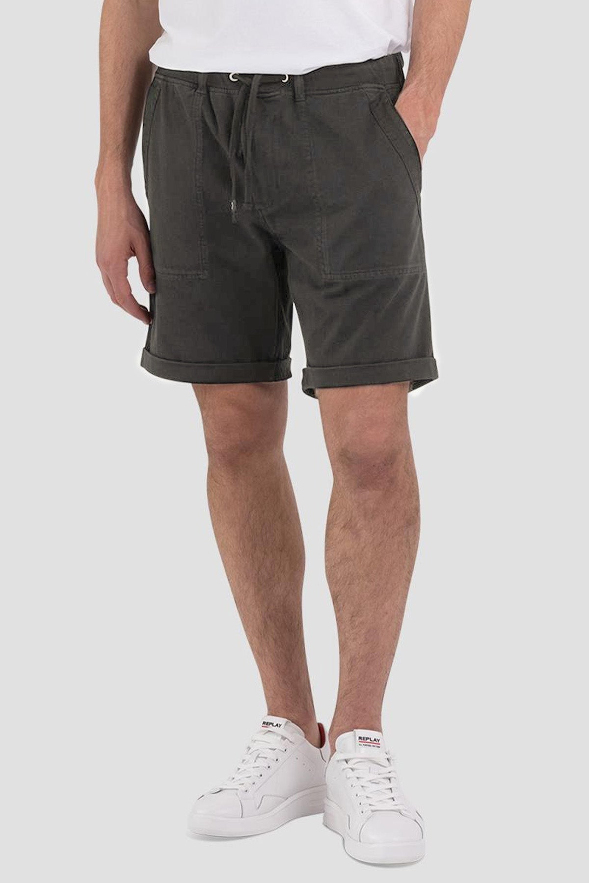 Replay Beli Lastikli Yandan Cepli Şort-Libas Trendy Fashion Store