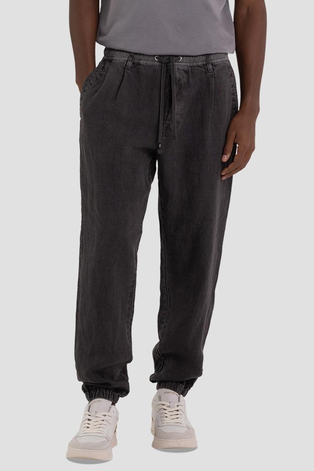 Replay Beli Lastikli Keten Jogger Pantolon-Libas Trendy Fashion Store