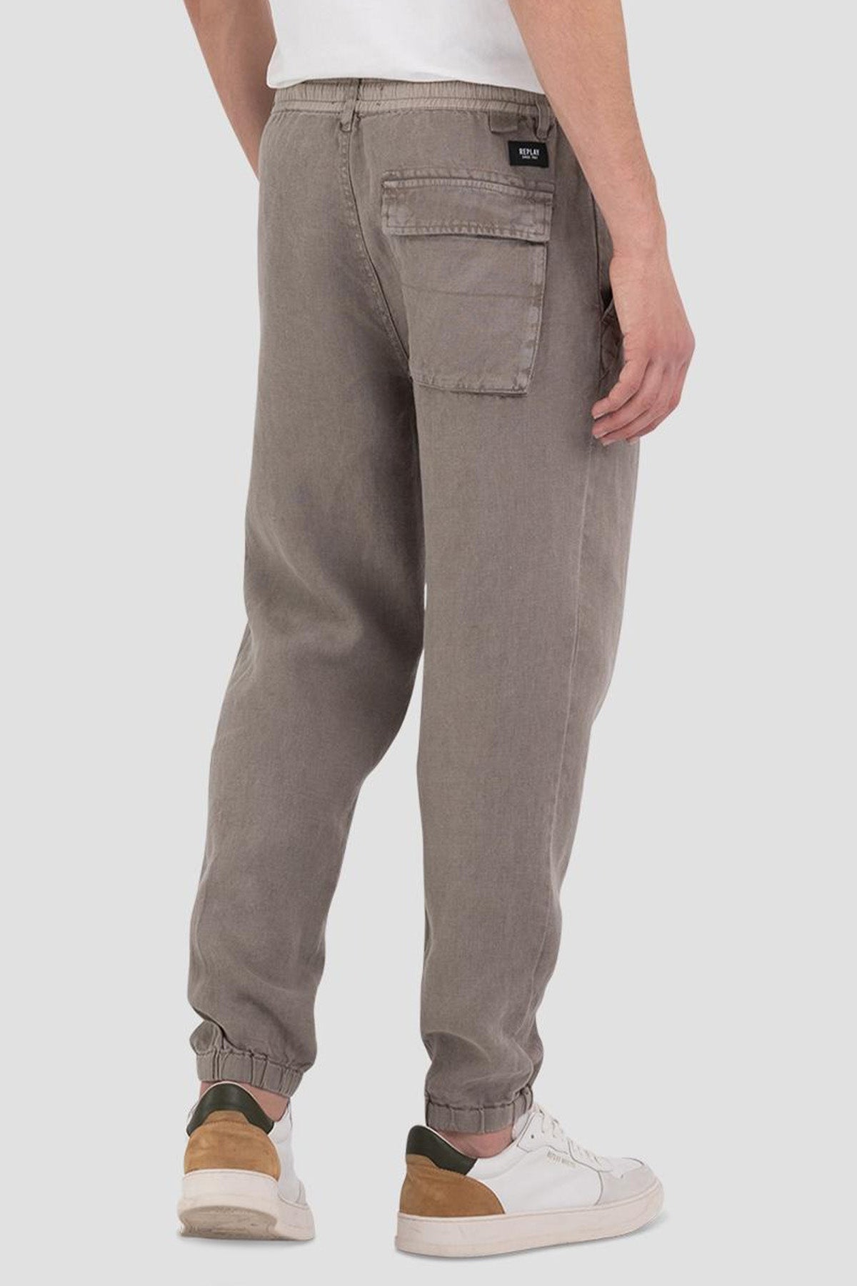 Replay Beli Lastikli Keten Jogger Pantolon-Libas Trendy Fashion Store