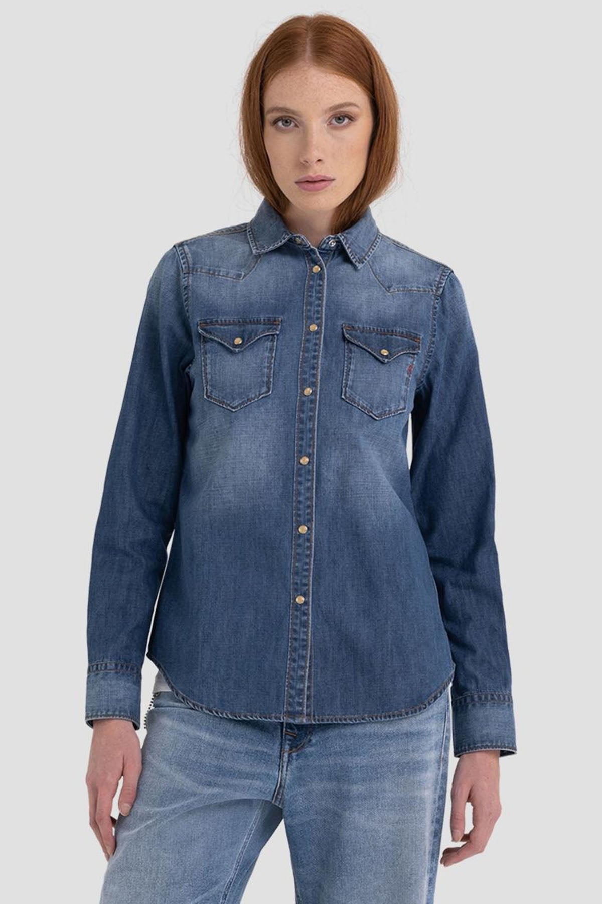 Replay Cep Detaylı Denim Gömlek-Libas Trendy Fashion Store