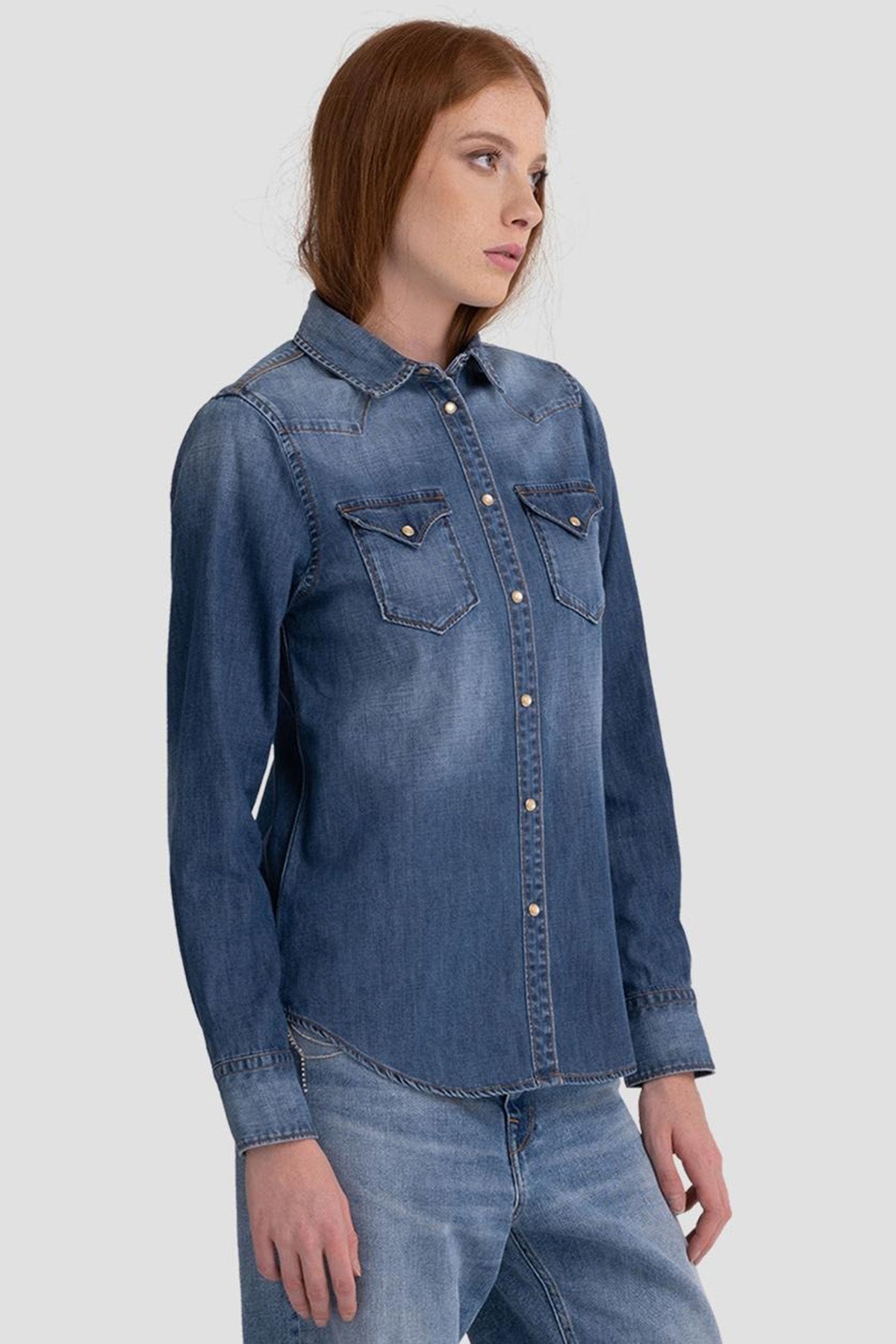 Replay Cep Detaylı Denim Gömlek-Libas Trendy Fashion Store