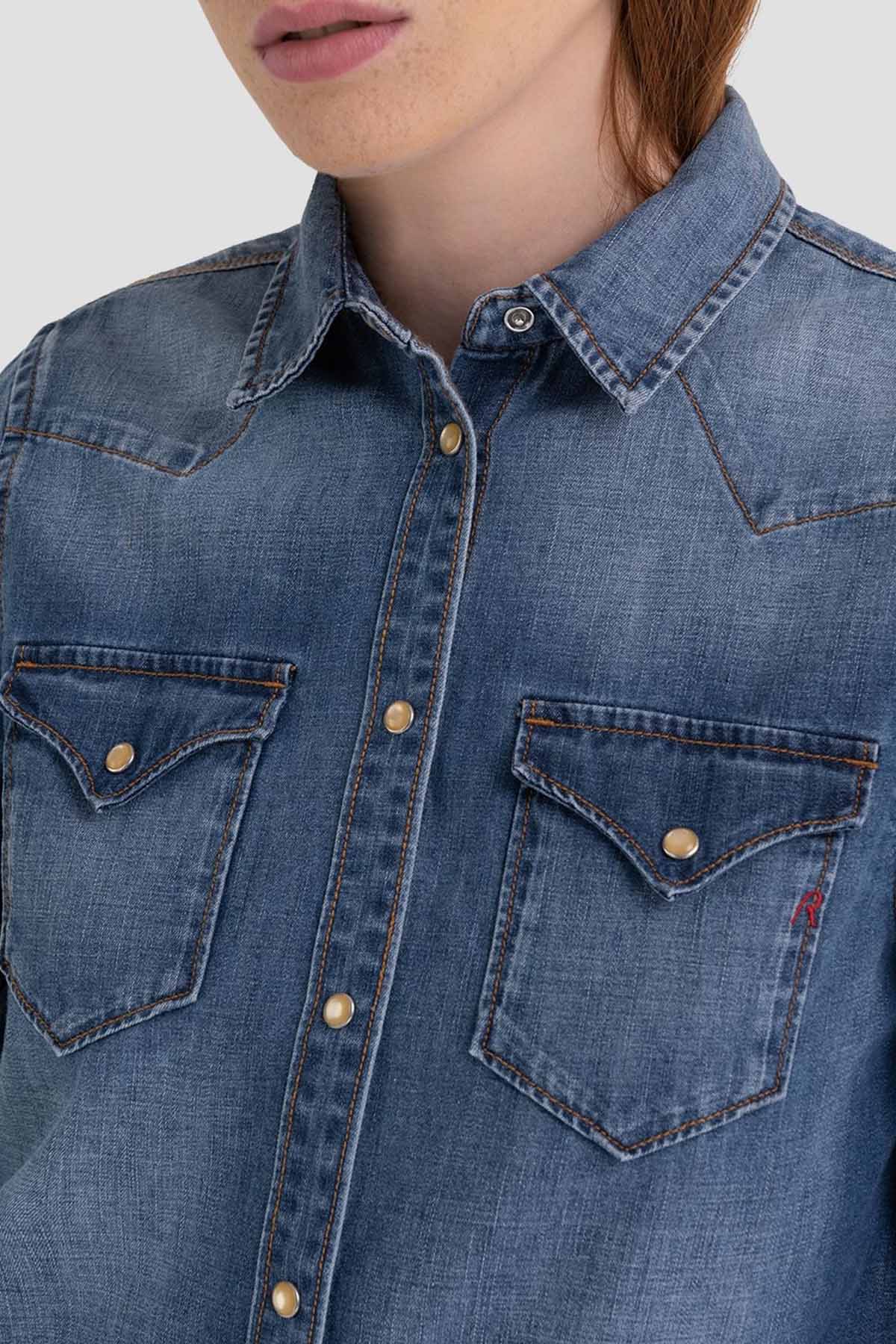 Replay Cep Detaylı Denim Gömlek-Libas Trendy Fashion Store