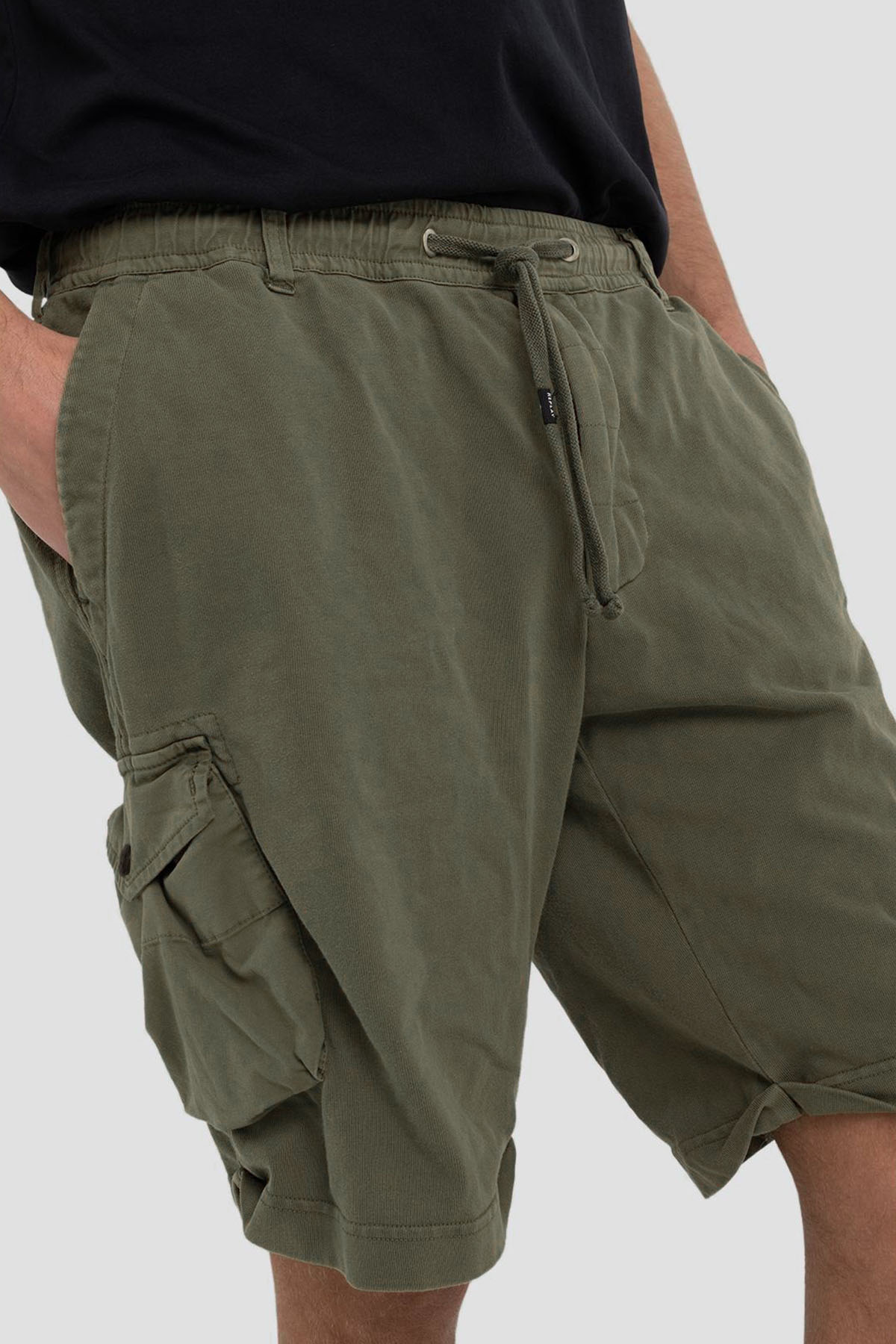 Replay Beli Lastikli Kargo Cepli Şort-Libas Trendy Fashion Store