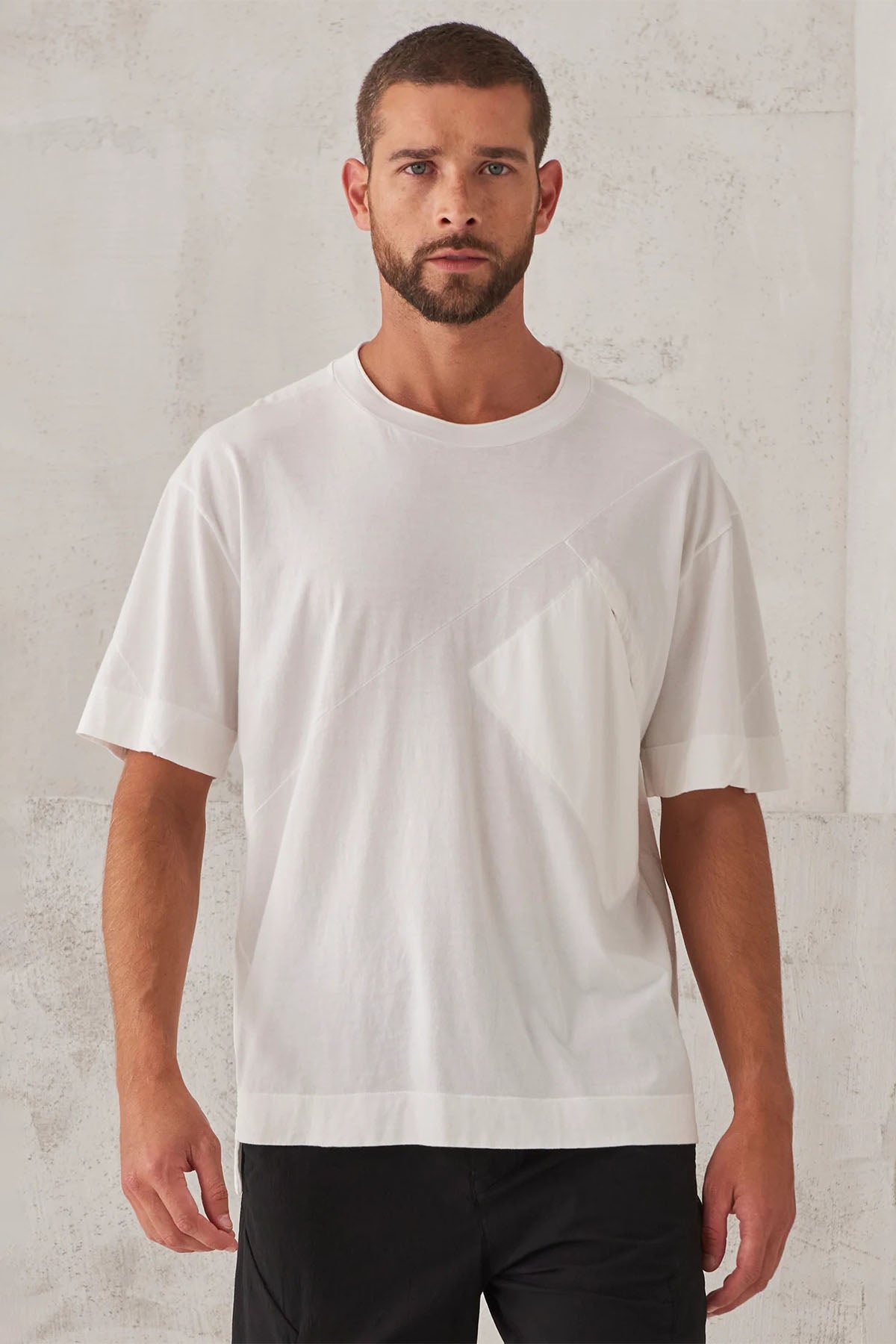 Transit Logolu Şerit Detaylı Geniş Kesim T-shirt-Libas Trendy Fashion Store