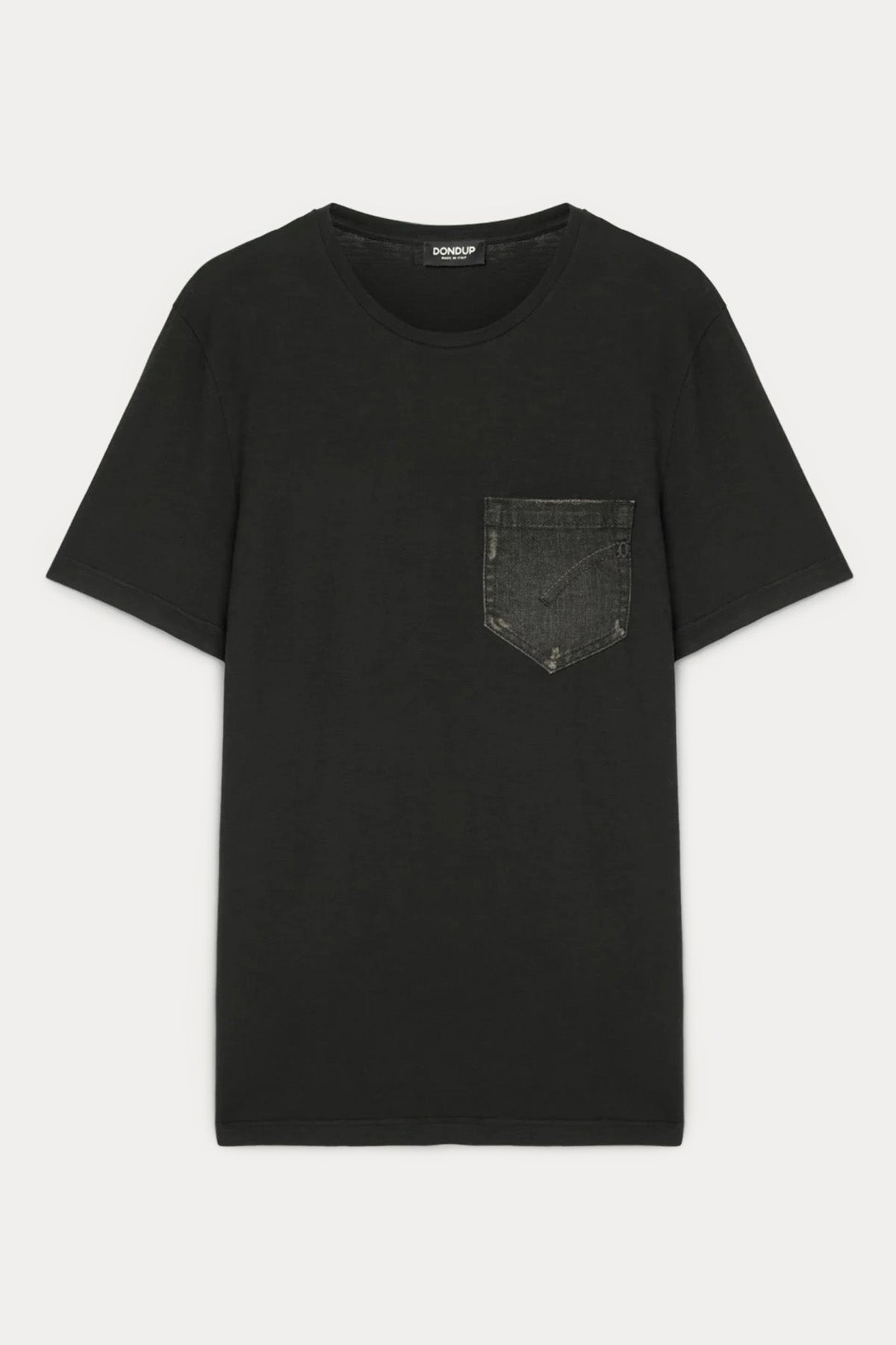 Dondup Yuvarlak Yaka Denim Cep Detaylı Logolu T-shirt-Libas Trendy Fashion Store