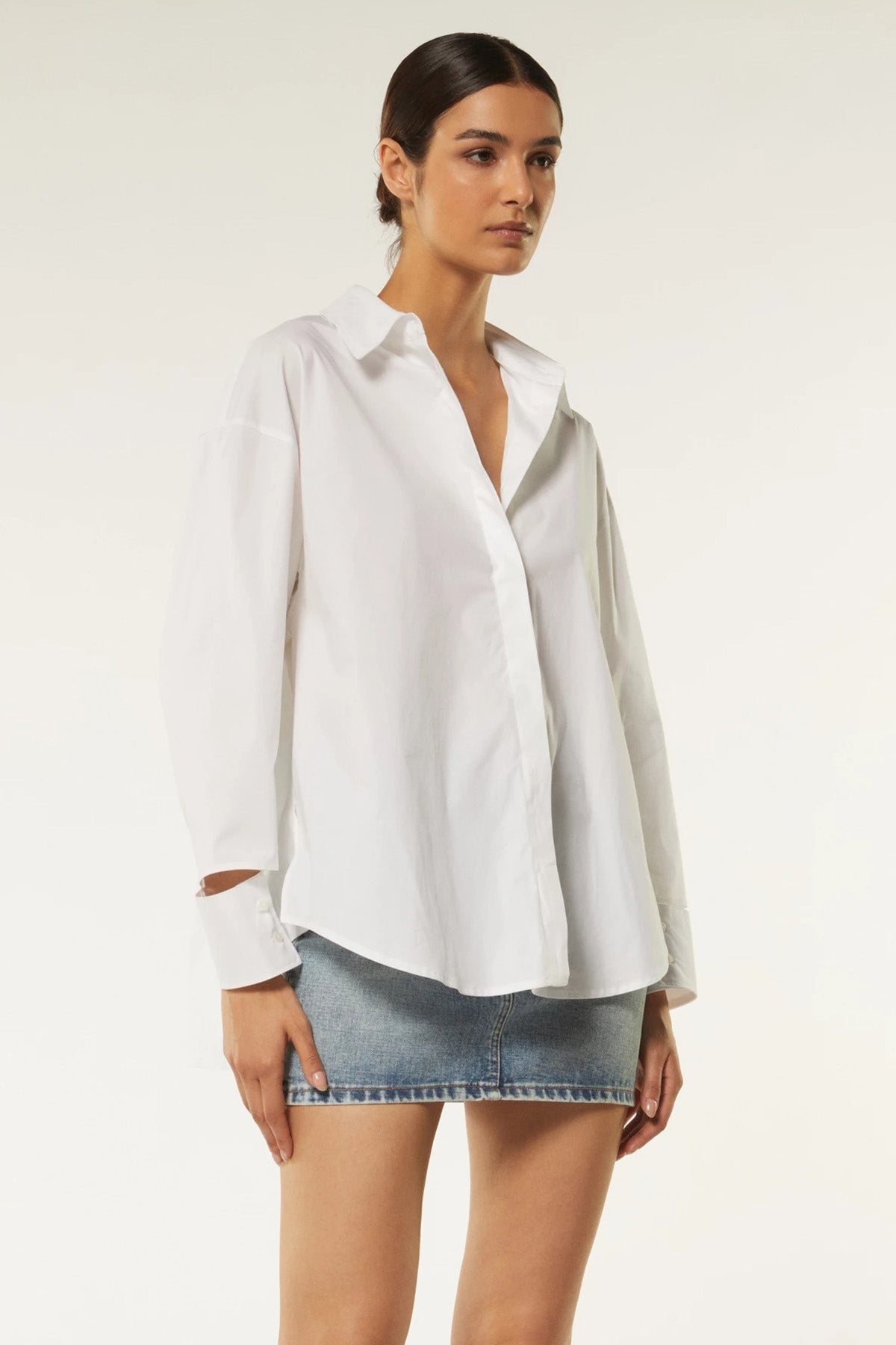 Dondup Ayrık Manşet Detaylı Geniş Kesim Gömlek-Libas Trendy Fashion Store