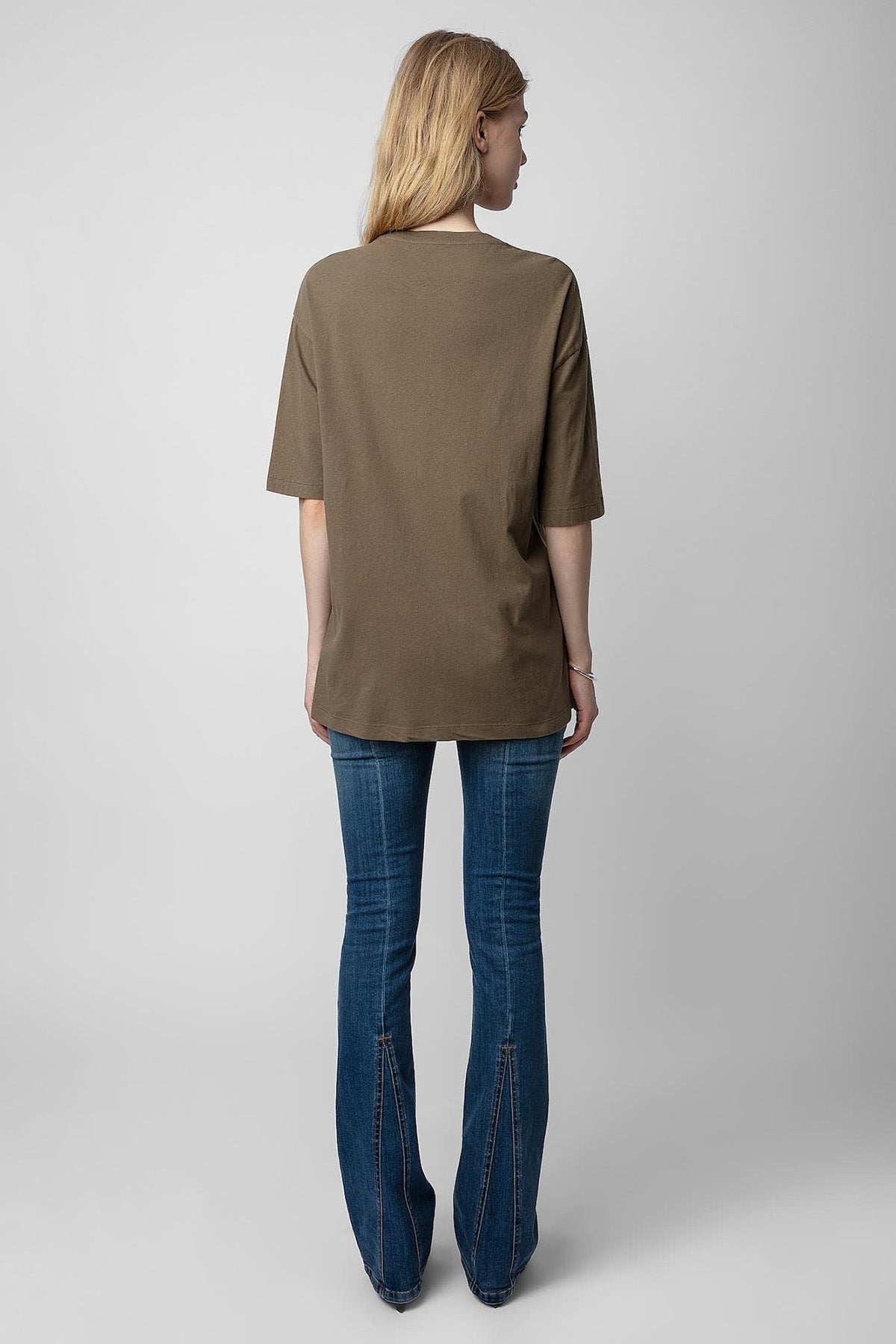 Zadig & Voltaire Geniş Kesim Yuvarlak Yaka Logolu T-shirt