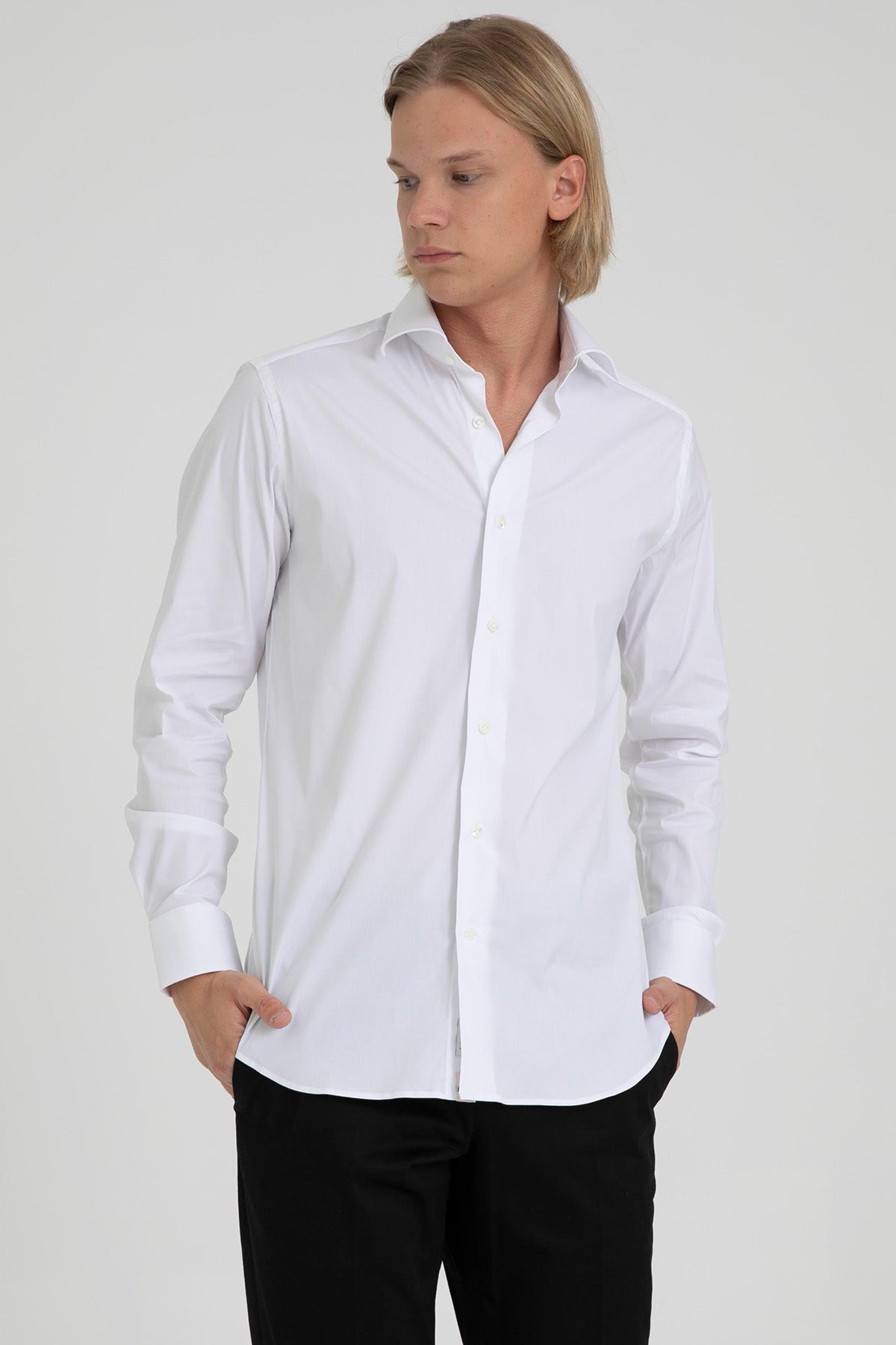 Tintoria Mattei Klasik Yaka Gömlek