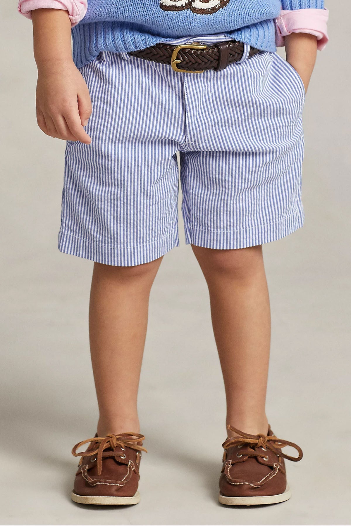 Polo Ralph Lauren Kids 2-7 Yaş Erkek Çocuk Yandan Cepli Çizgili Şort