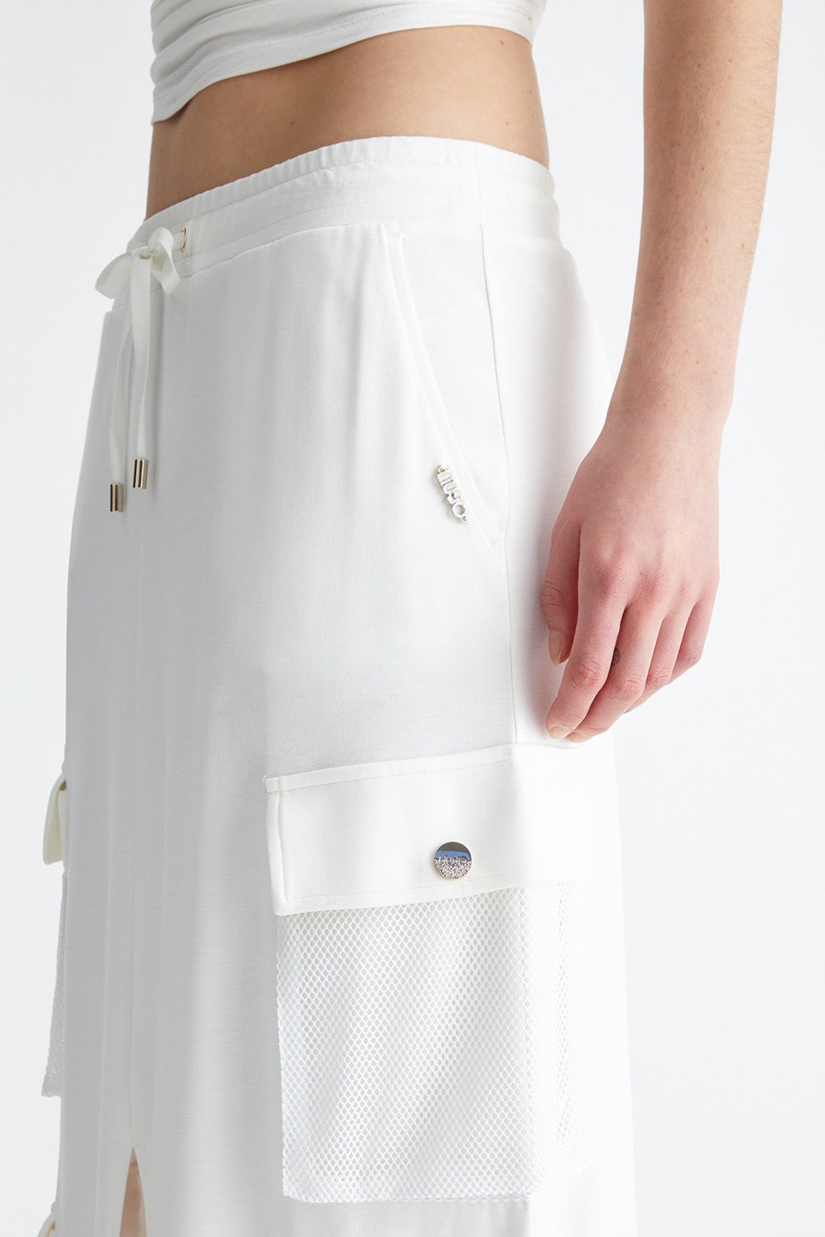 Liu Jo Kargo Cepli Beli Lastikli Maxi Etek