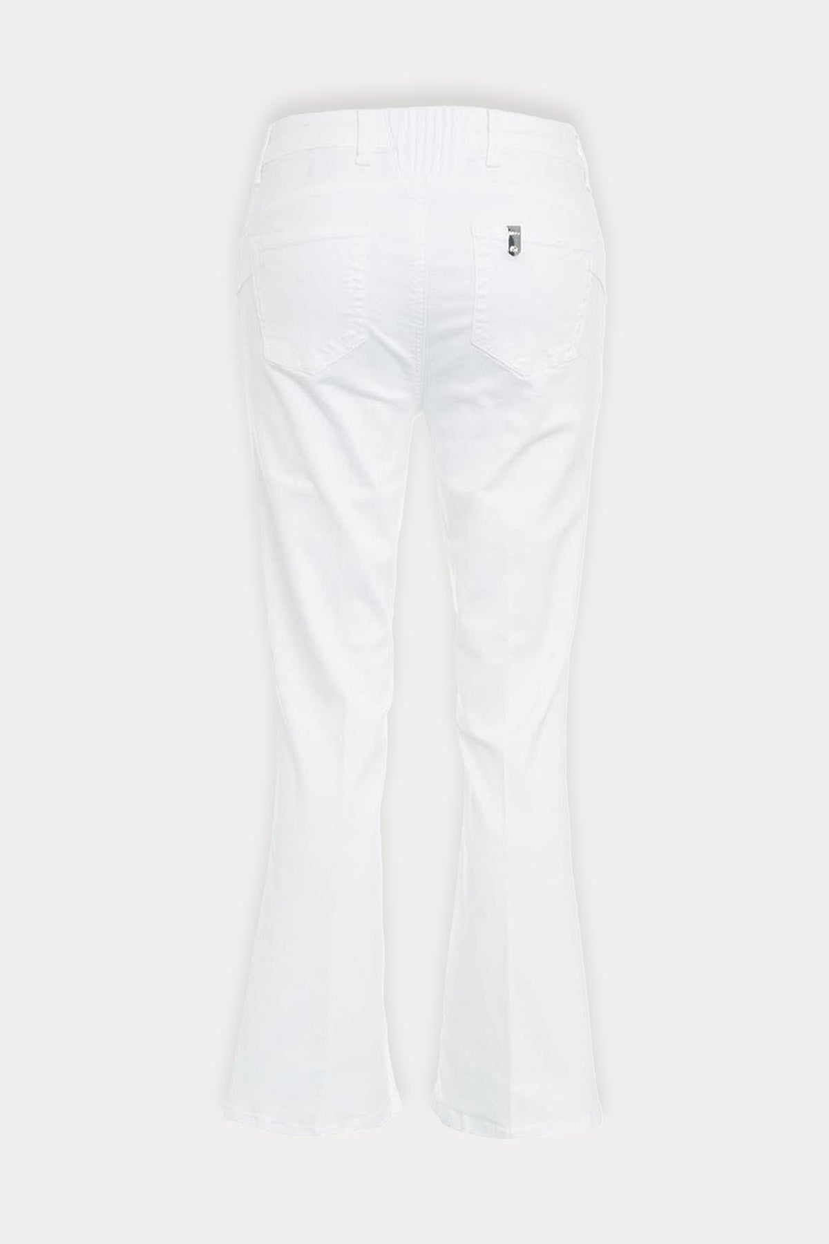 Liu Jo Beli Lastikli Crop Geniş Paça Jeans