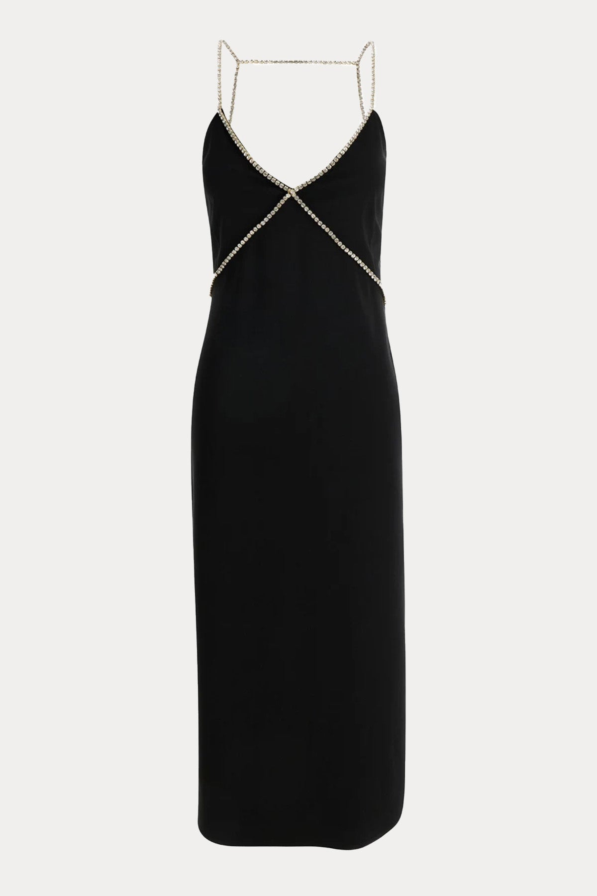 Liu Jo Sırt Dekolteli Taş Aksesuarlı Midi Elbise