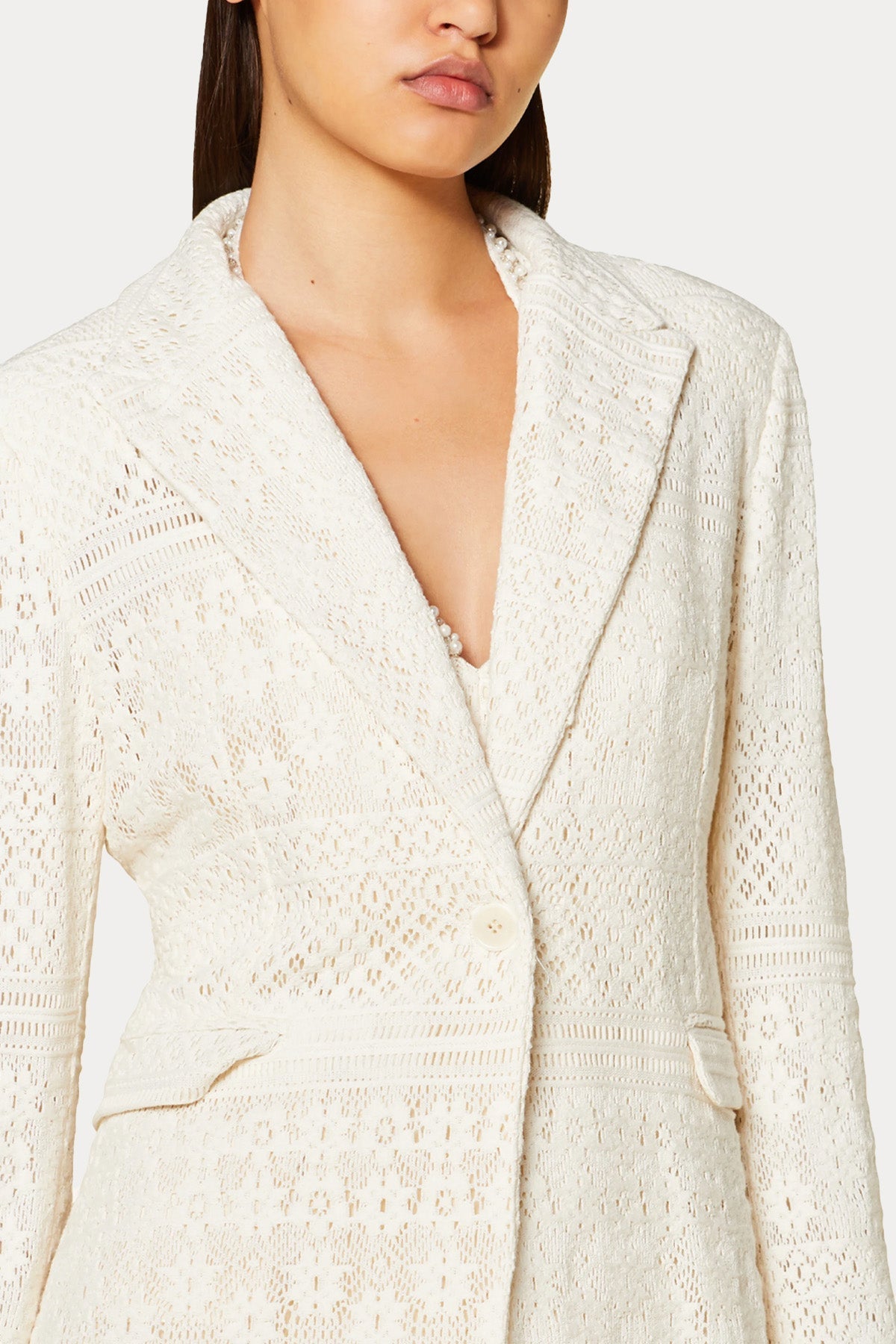 Liu Jo Nakış Desenli Blazer Ceket-Ceket-Libas