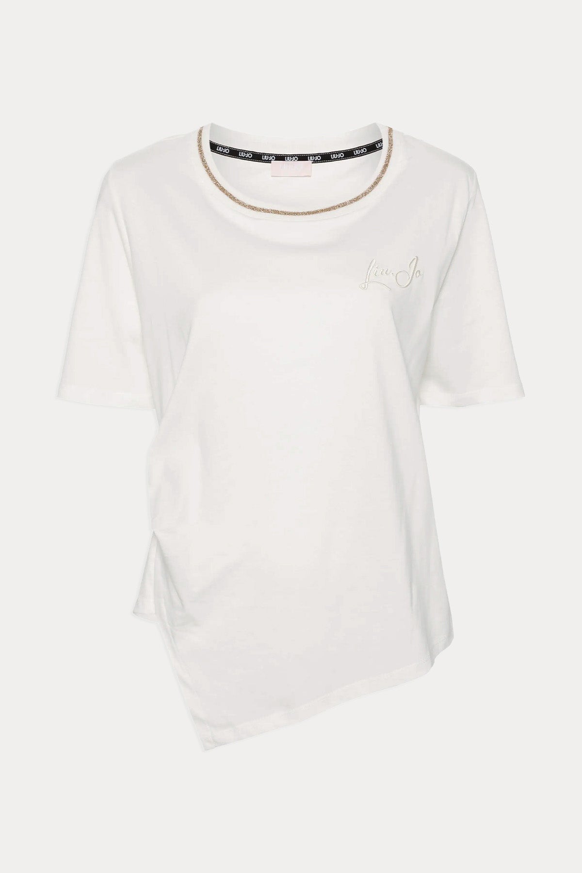 Liu Jo Asimetrik Kesim Yuvarlak Yaka T-shirt