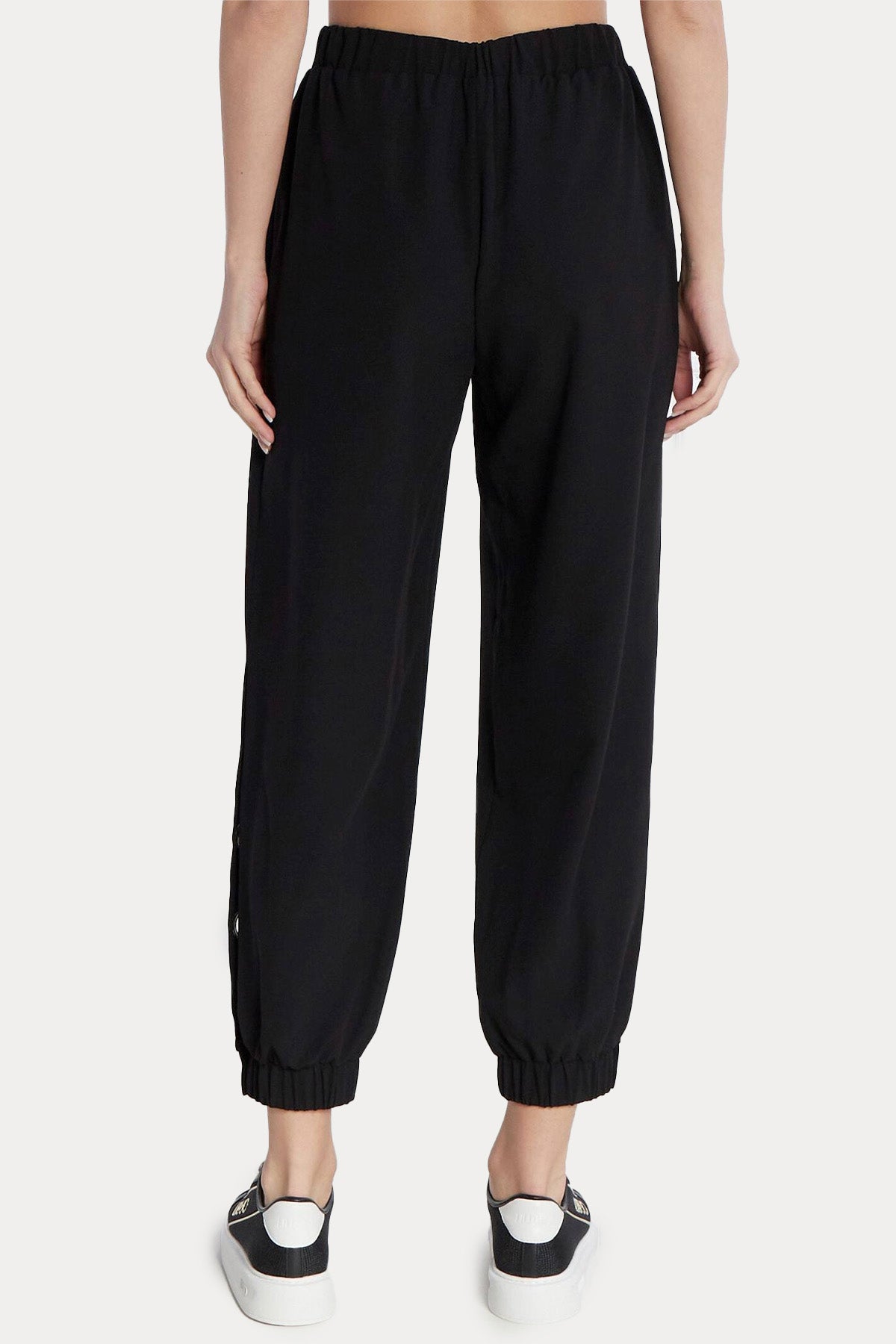 Liu Jo Metal Zımbalı Beli Lastikli Yüksek Bel Pantolon