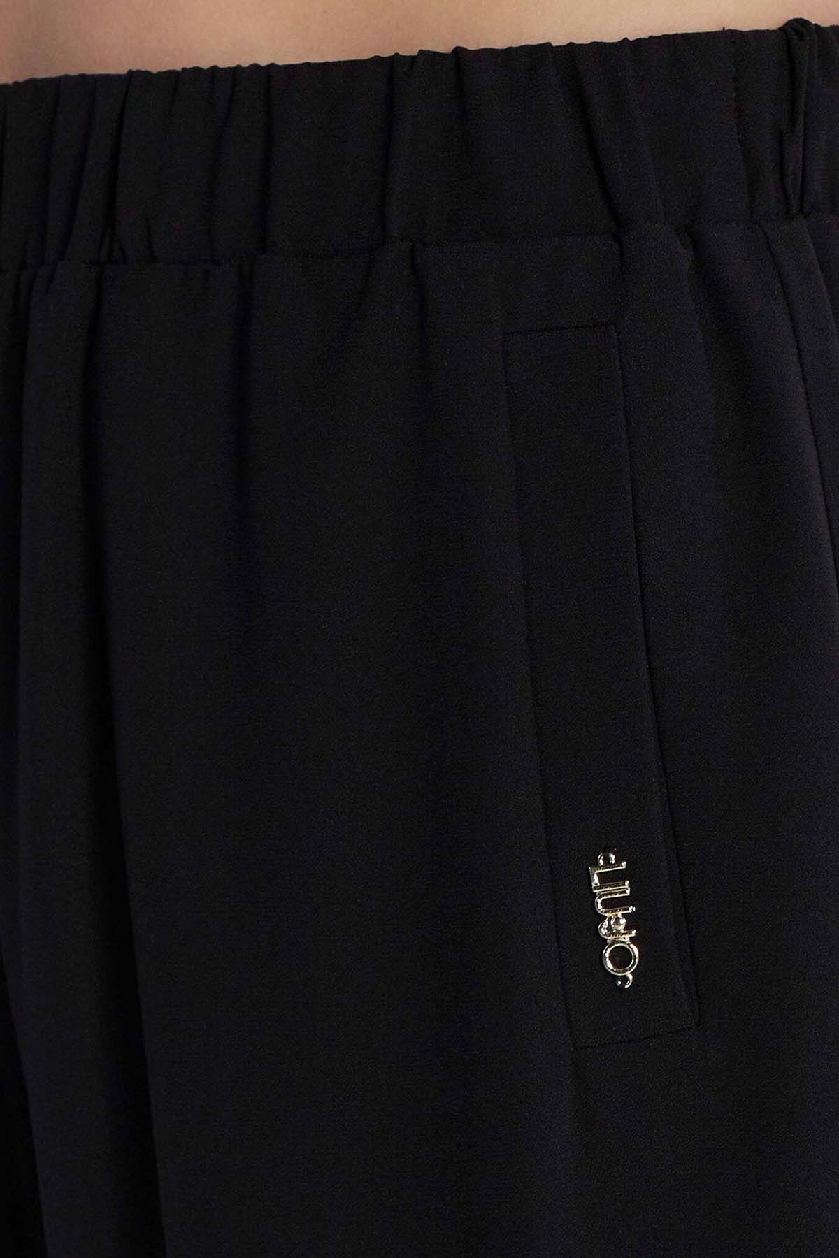 Liu Jo Metal Zımbalı Beli Lastikli Yüksek Bel Pantolon