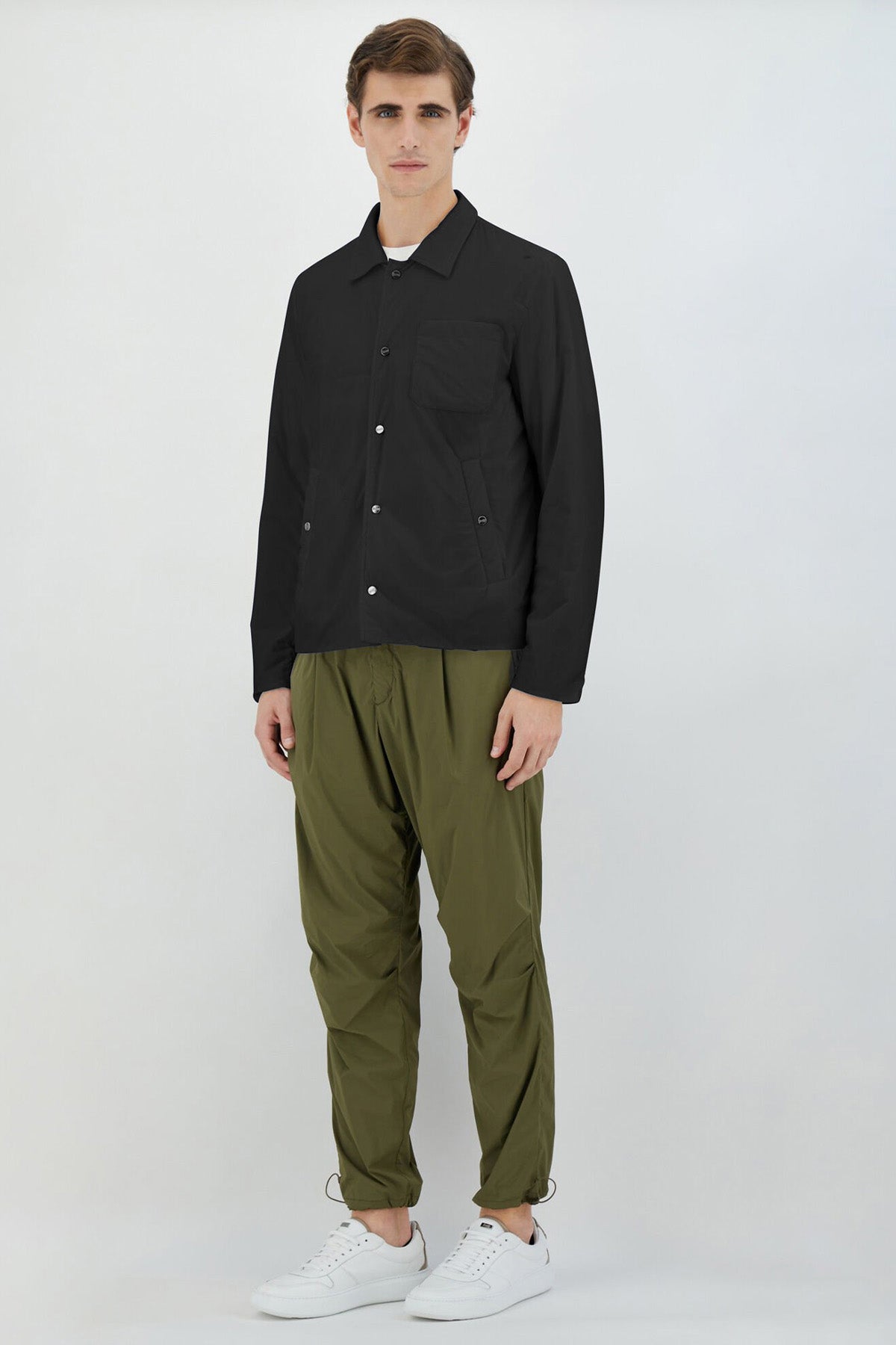 Herno Relaxed Fit Cep Detaylı Gömlek Ceket-Ceket-Libas