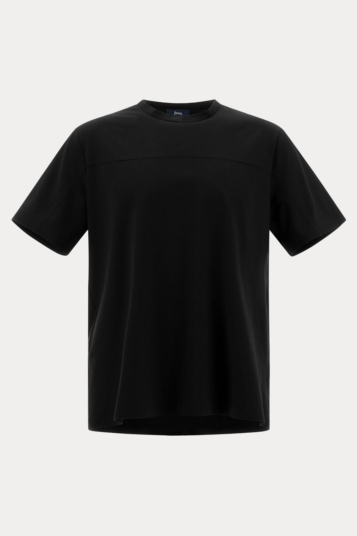 Herno Yuvarlak Yaka Streç T-shirt-T-shirt-Libas