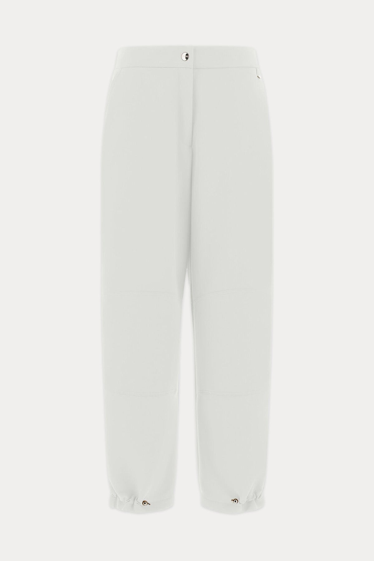 Herno Yüksek Bel Paçası Çıtçıtlı Beli Lastikli Pantolon