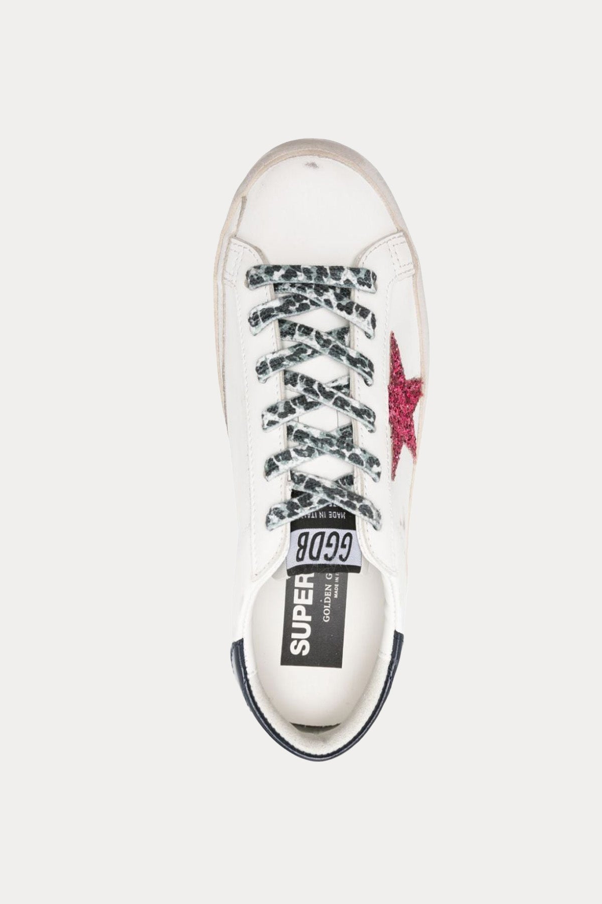 Golden Goose Super-Star Payetli Deri Sneaker Ayakkabı