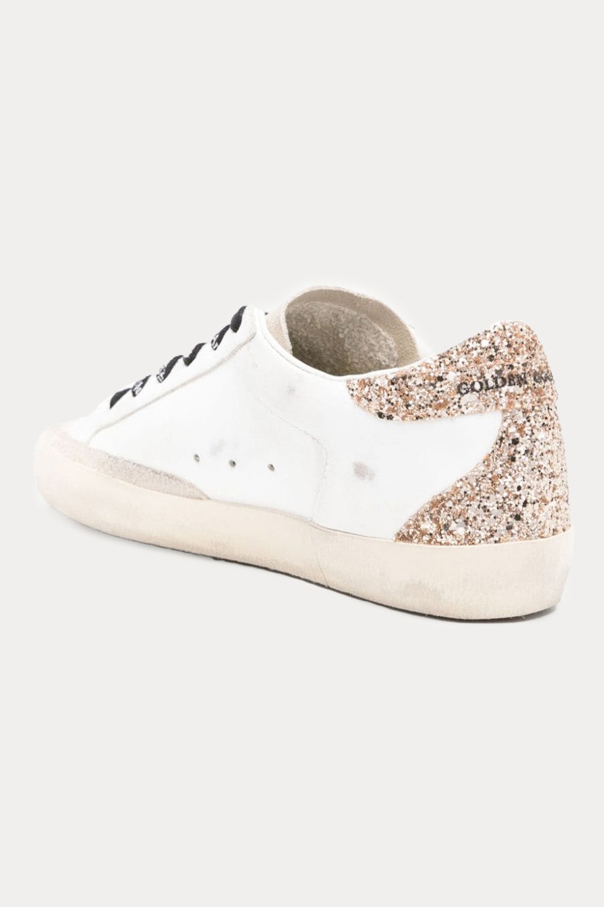 Golden Goose Super-Star Payetli Deri Sneaker Ayakkabı-Ayakkabı-Libas
