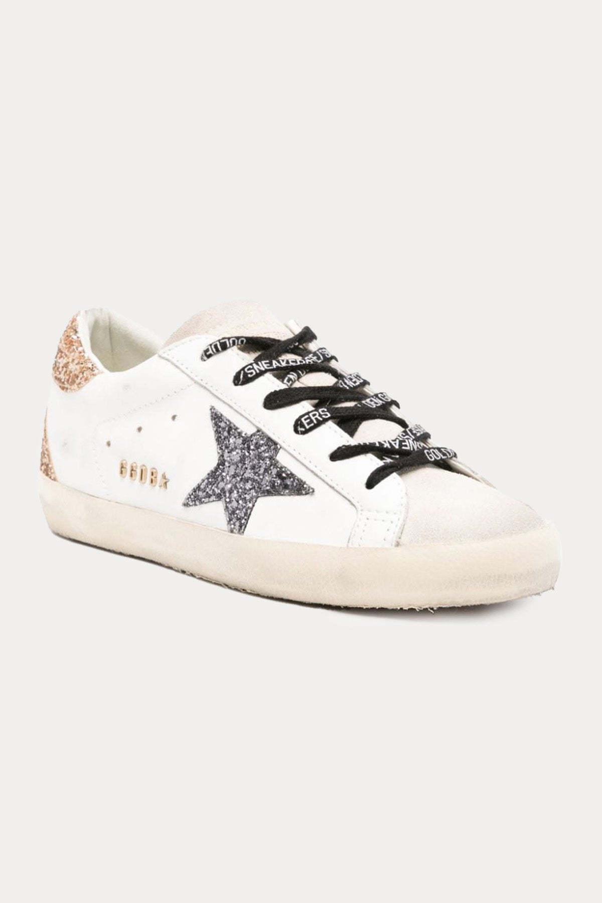 Golden Goose Super-Star Payetli Deri Sneaker Ayakkabı